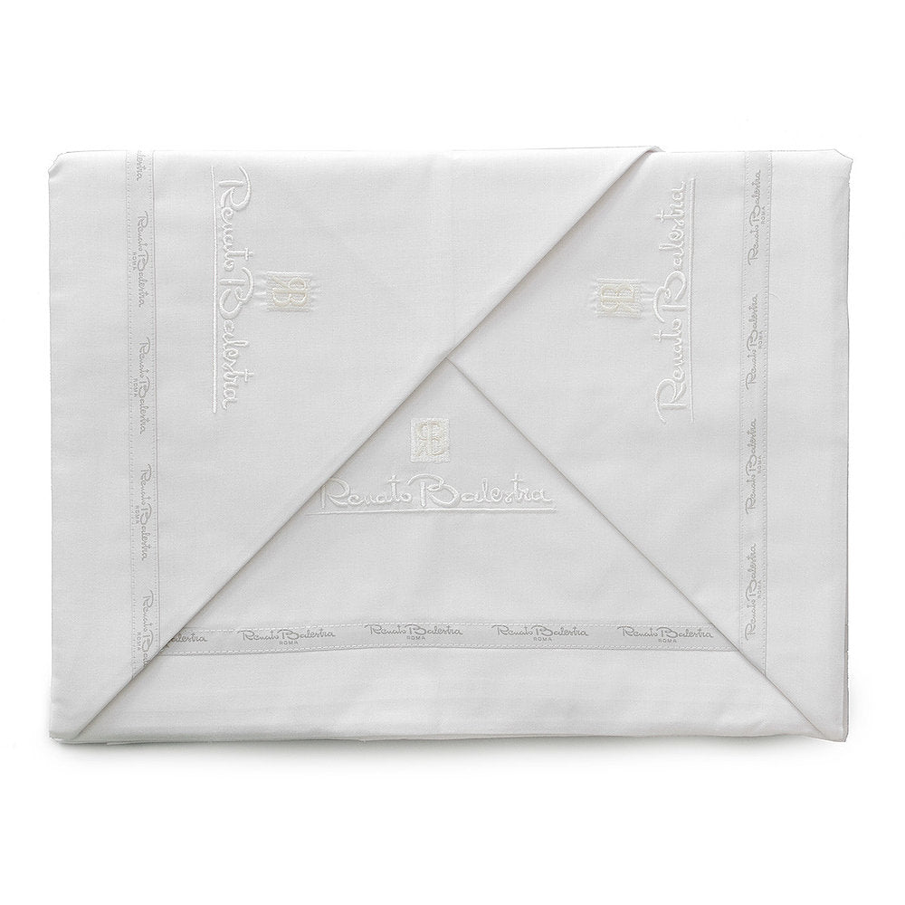 Completo Lenzuola Letto Matrimoniale Renato Balestra 100% Cotone Set due piazze