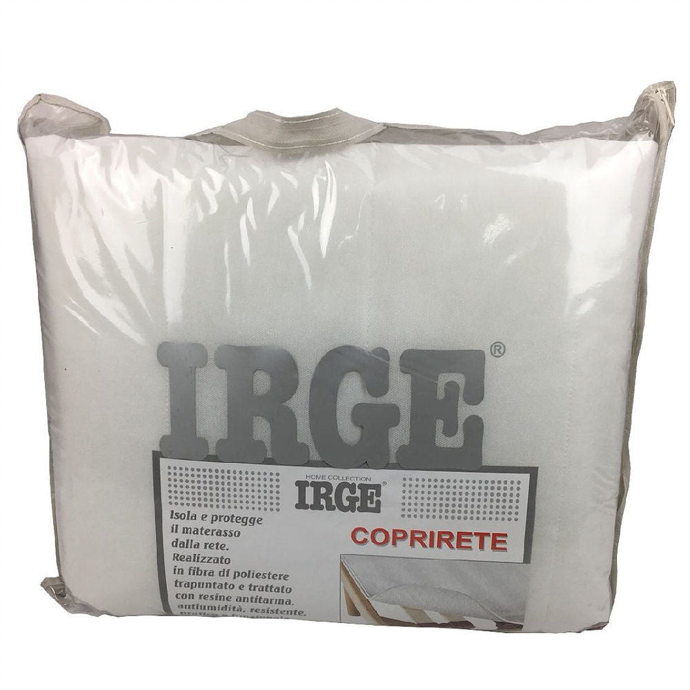 Coprirete Trapuntato IRGE 1 Piazza Copri rete set 2 pezzi bianco con laccetti