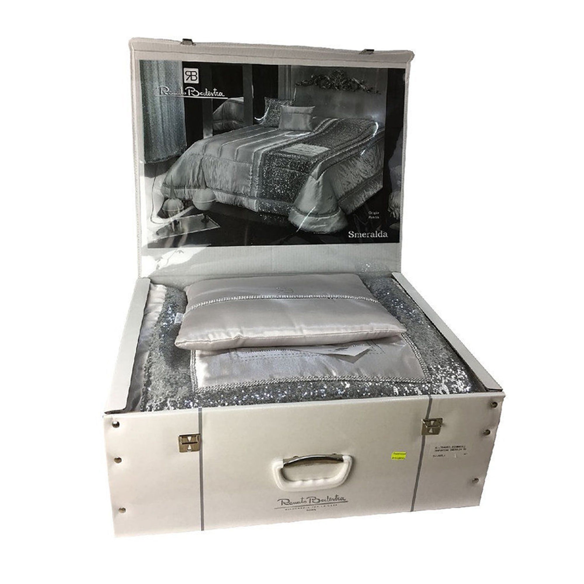 Trapuntino Copriletto Trapuntato Matrimoniale Raso 2piazze Renato Balestra Strass