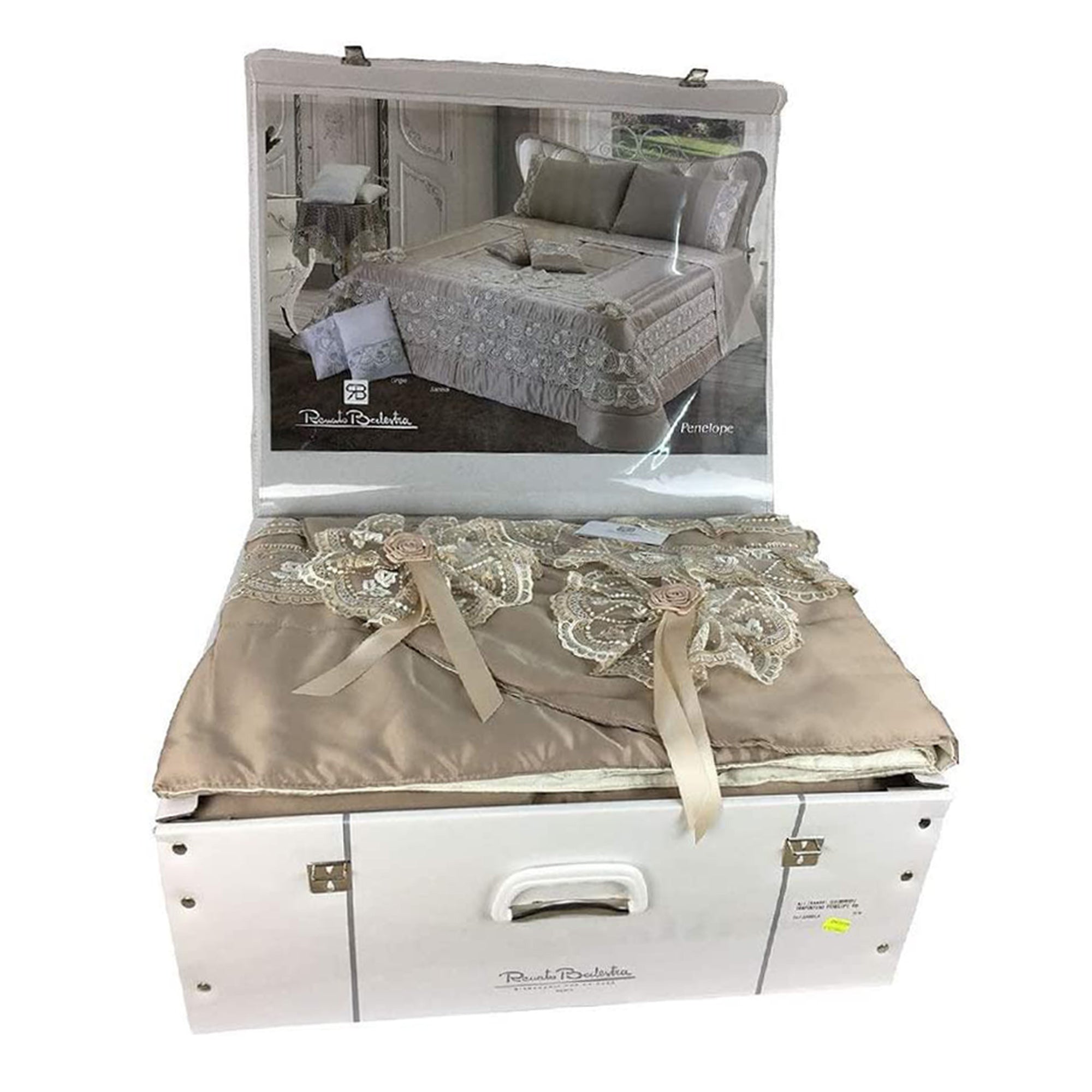 Trapunta piumone invernale matrimoniale letto 2 piazze Renato Balestra pizzo