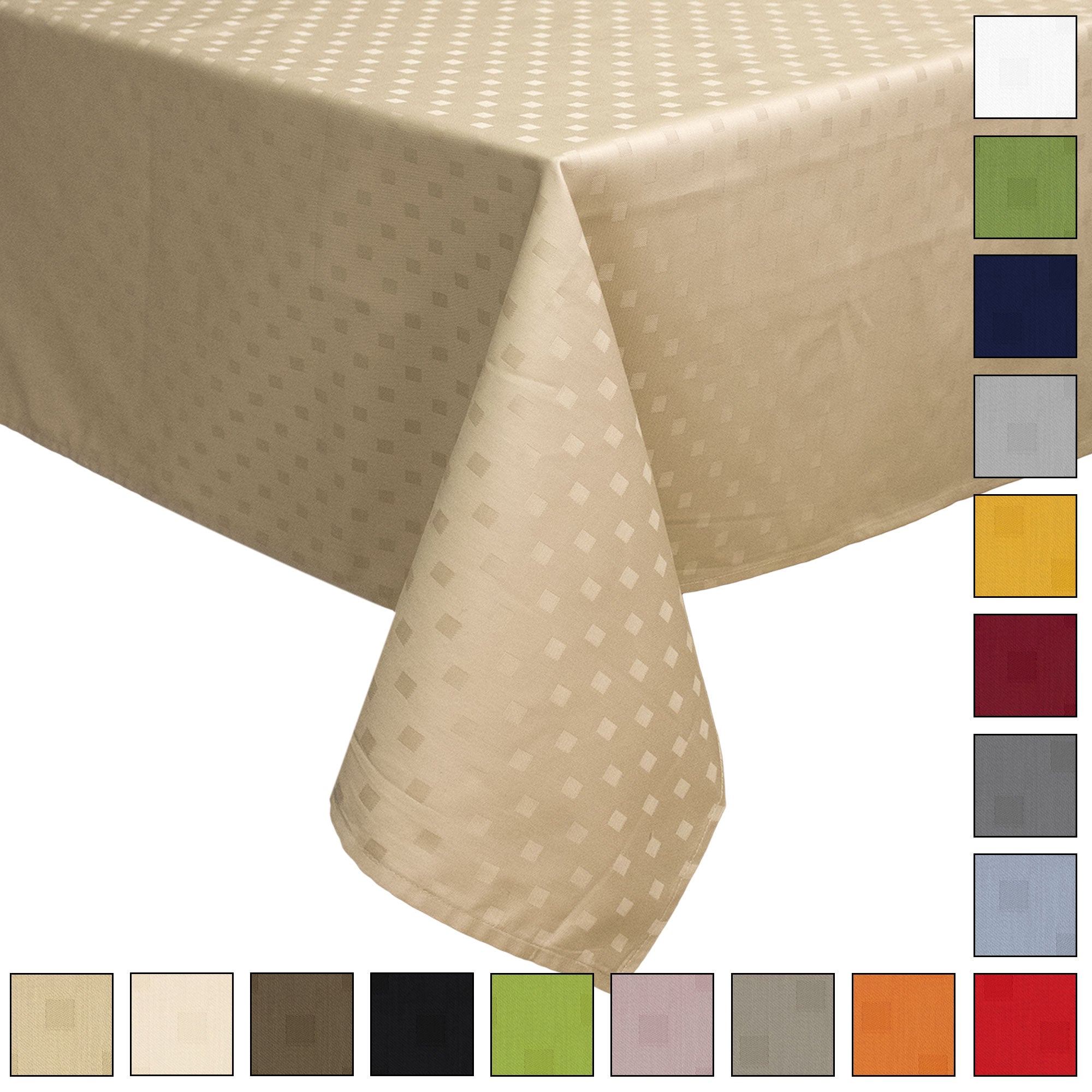 Tovaglia da Tavola 18 Posti tinta unita in Cotone Damina 0701