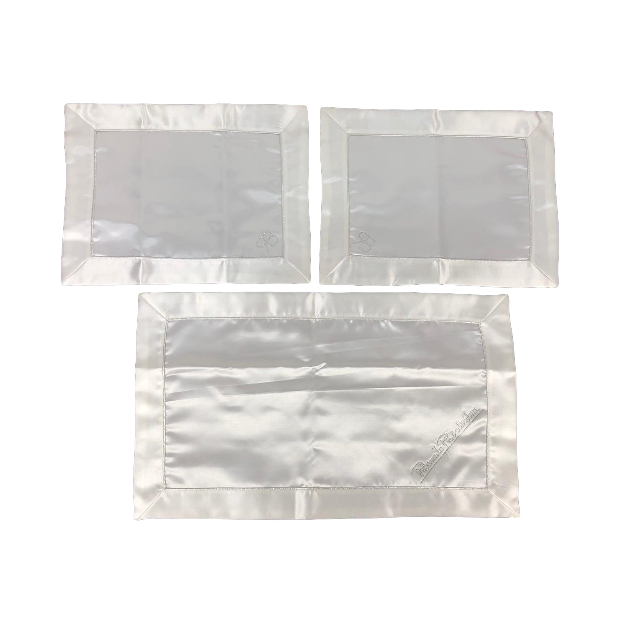 Completo centrini e runner set 3 pezzi Renato Balestra Gioiello bordo 0707