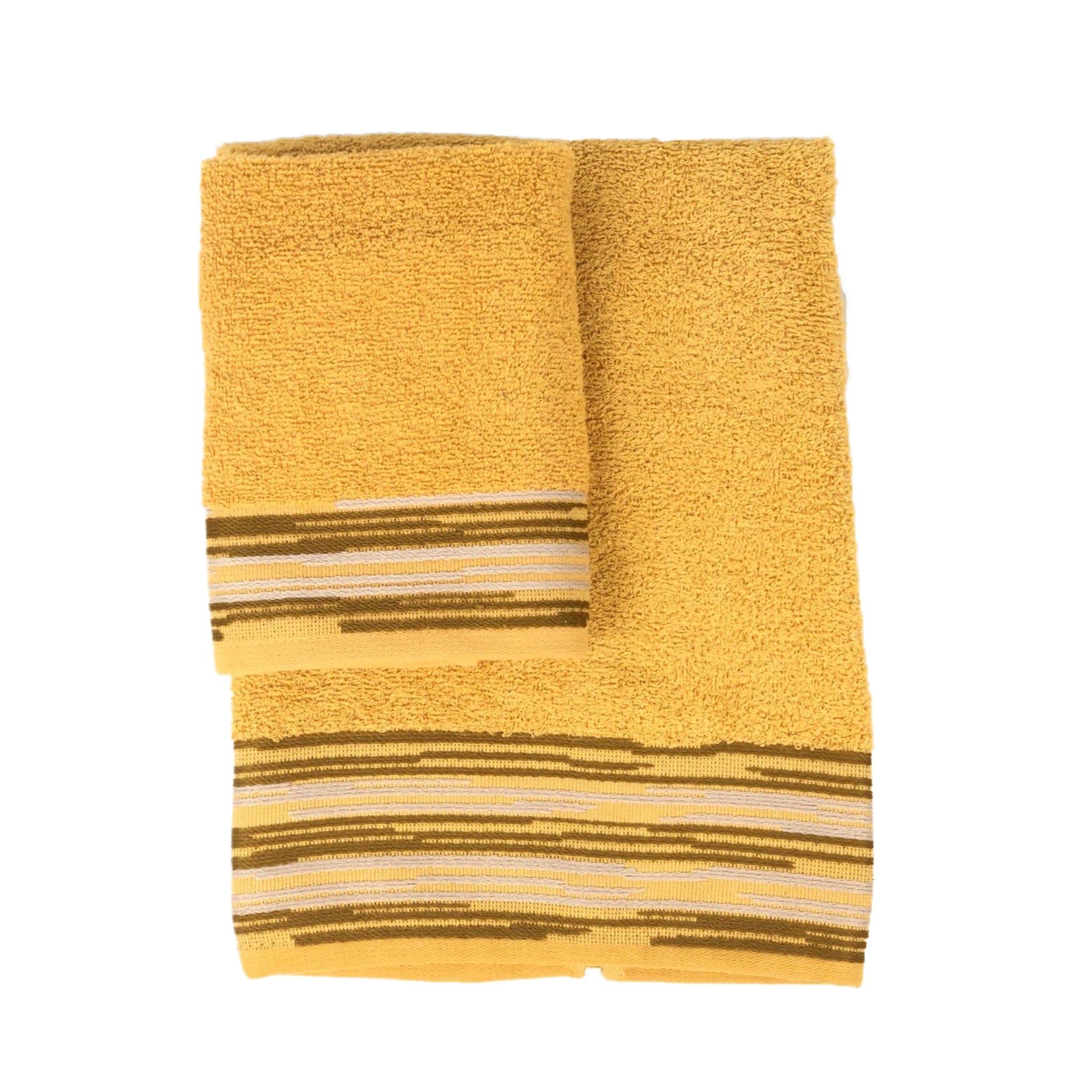 Set asciugamani bagno 1+1 Antica Tessitura Italiana in spugna 100% Cotone 0718