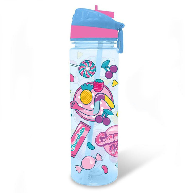 Borraccia bottiglia trasparente per bambini Candy Kids Sweet 700 ml 1312