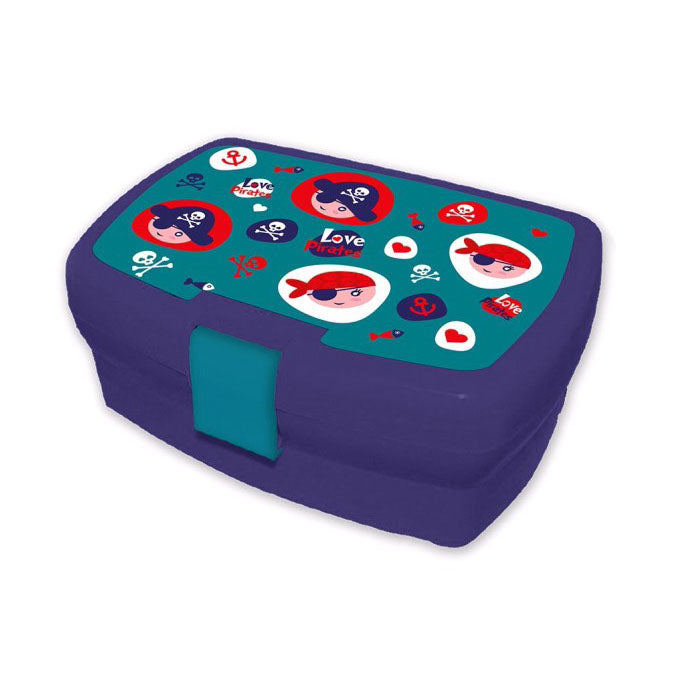 Box pranzo Love Pirates portapranzo scuola lunchbox merenda bambini 1321