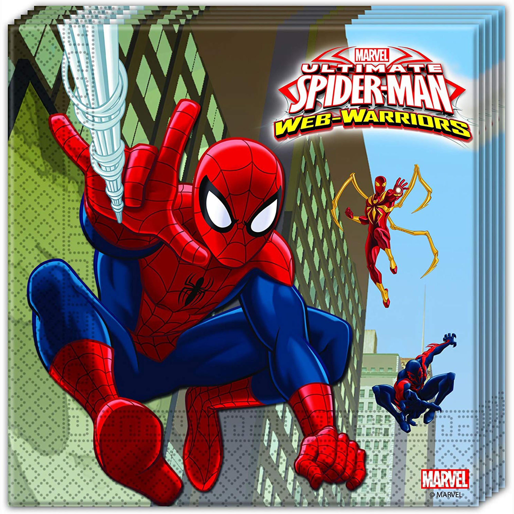 Tovaglioli di carta ufficiale Marvel Spiderman per feste compleanno 40 pz 1409