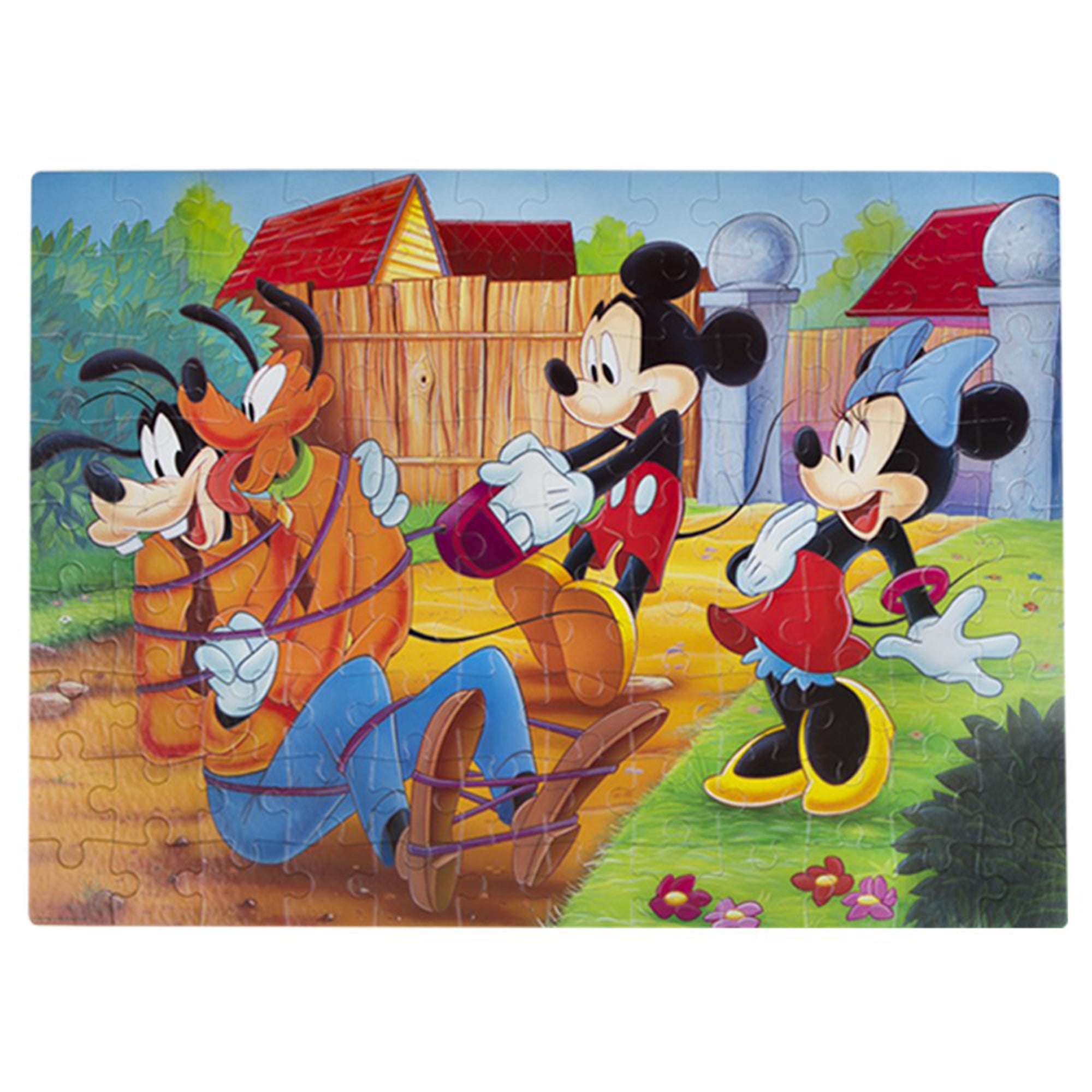 Puzzle maxi double-face Disney Topolino e Minnie 108 pz retro colorabile 1449