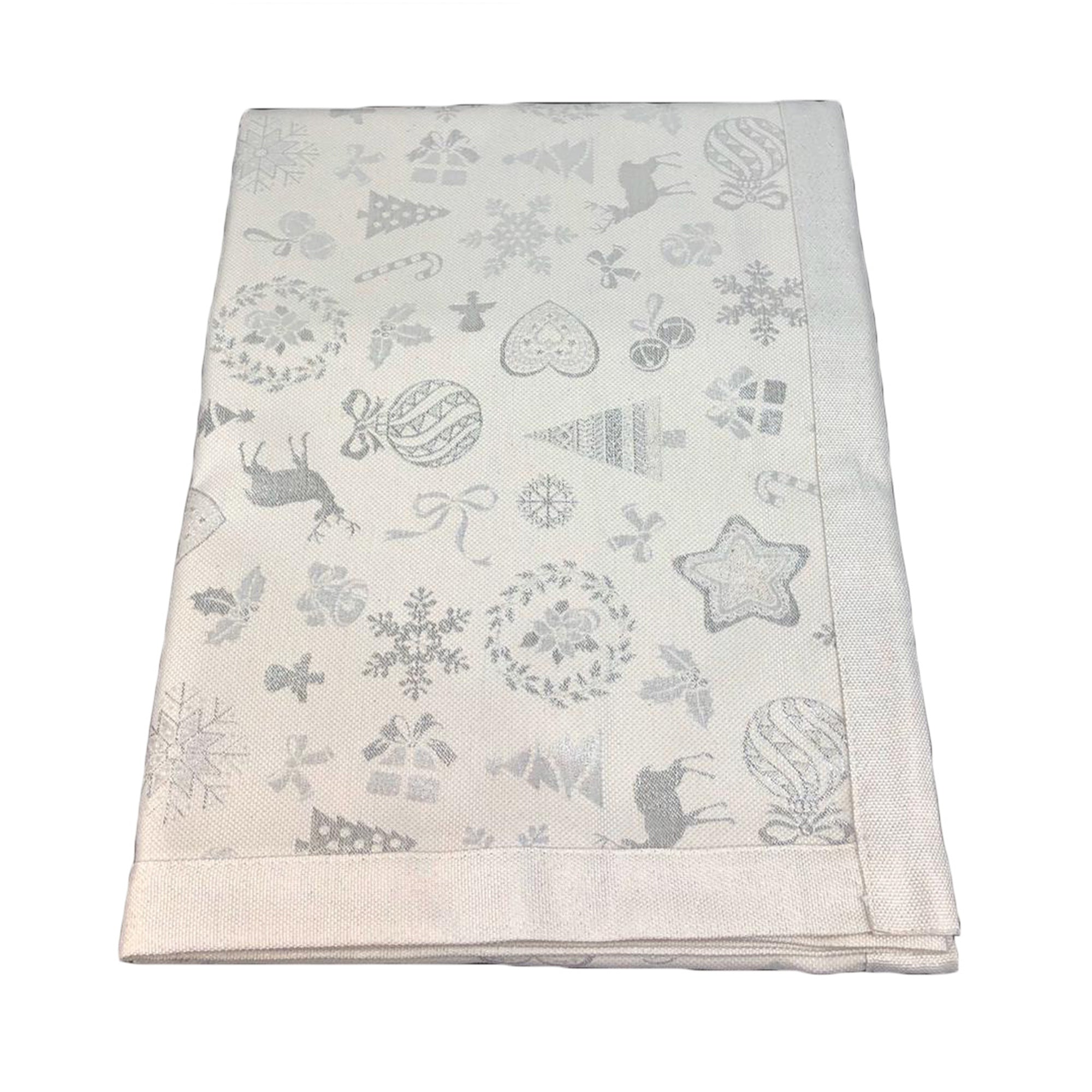 Copritavolo Natalizio VINGI con decori di Natale tovaglia per 12 posti 1573