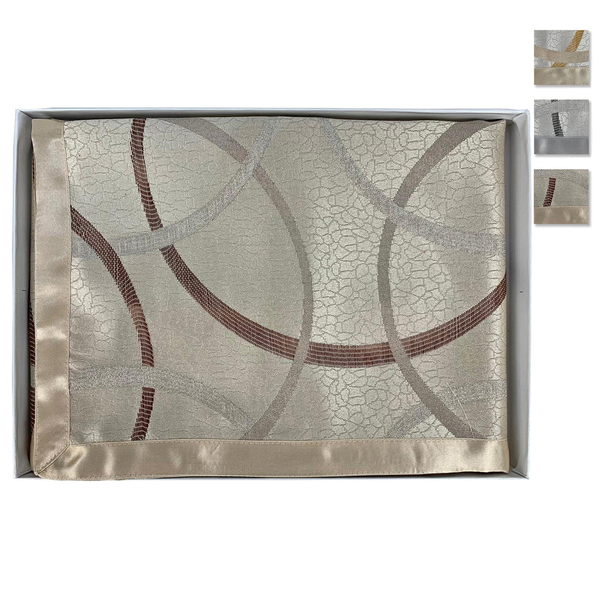 Centrotavola quadrato in raso Nausikaa 90x90 cm 1694