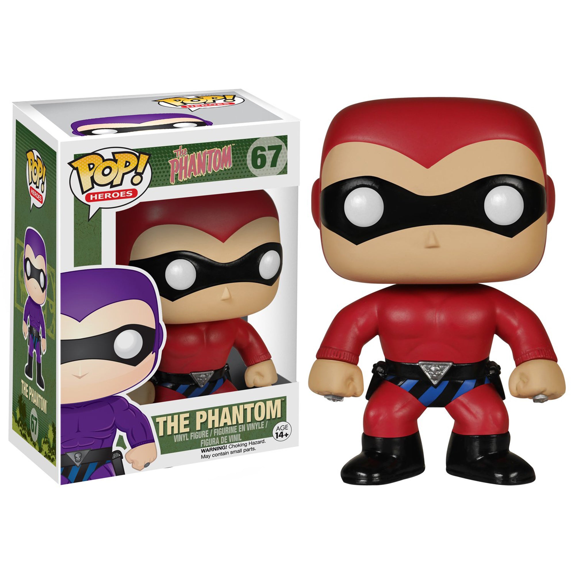 Funko Pop heroes figura in vinile The Phantom costume rosso 1753