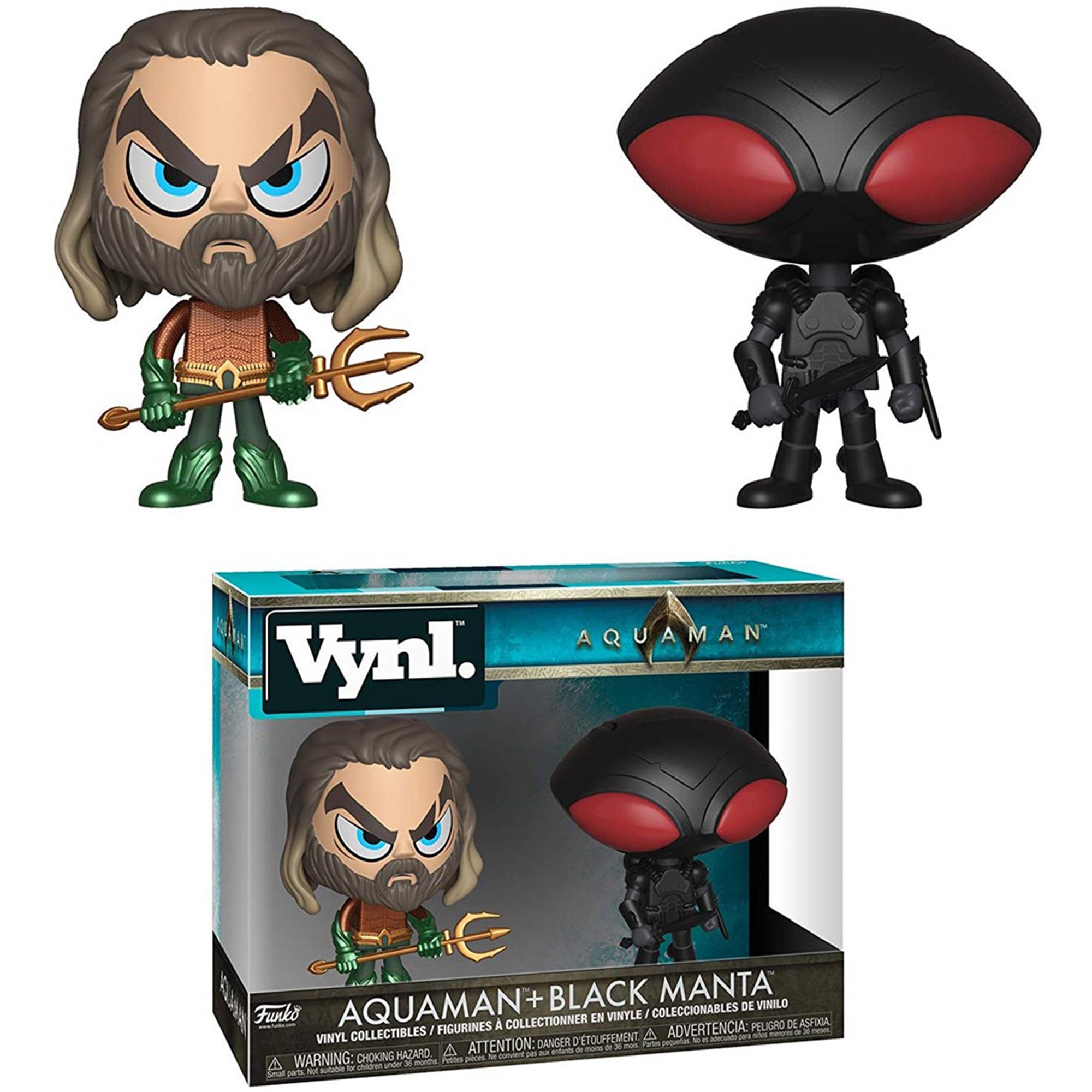 Funko Vynl DC Comics Super Heroes figura in vinile Aquaman + Black Manta 1757