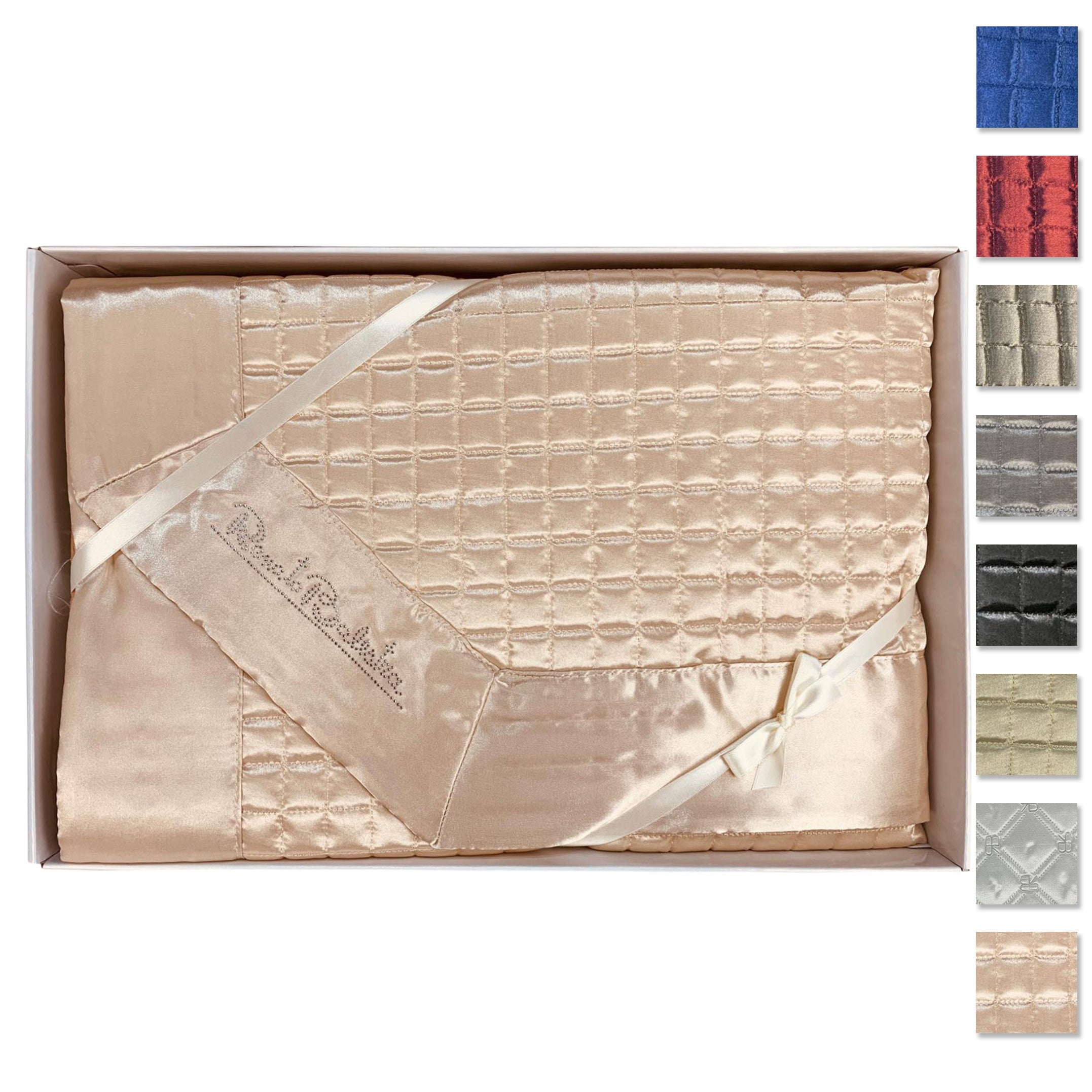 Trapuntino copriletto trapuntato Renato Balestra letto matrimoniale Viola 1944