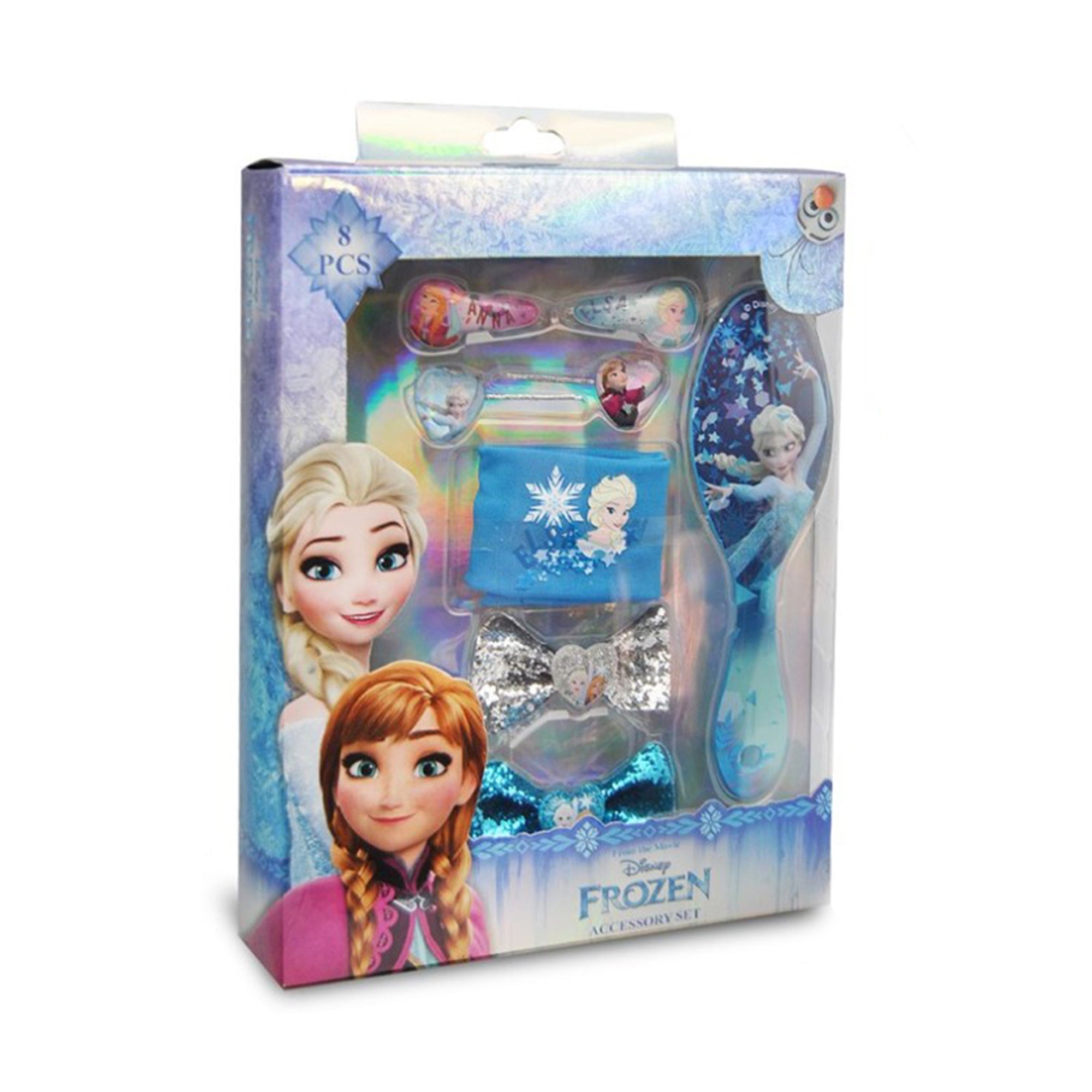 Accessori per capelli Disney Frozen kit 8 pz spazzola fermagli 2708