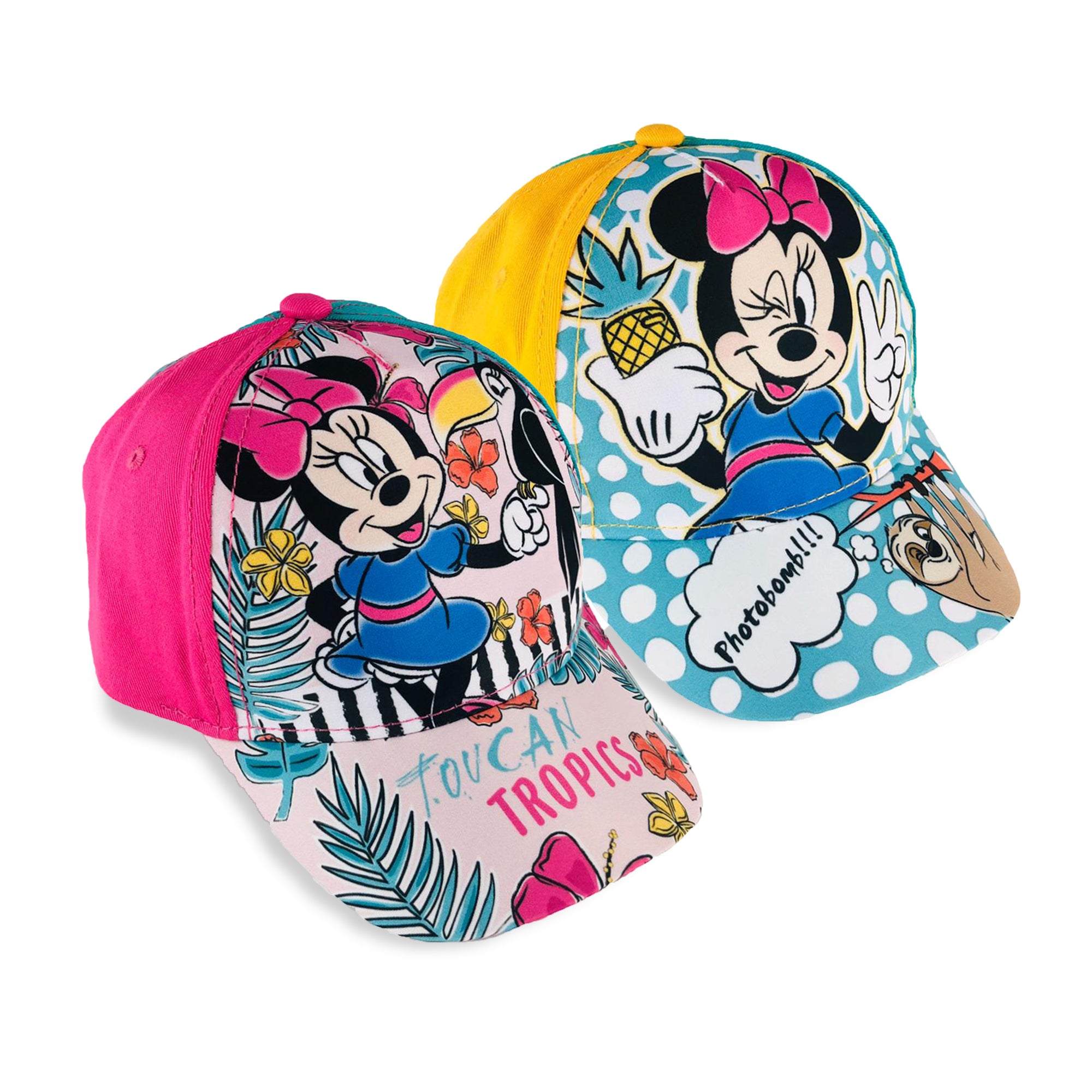 Cappellino per bambina ufficiale Disney Minnie berretto con visiera 2719