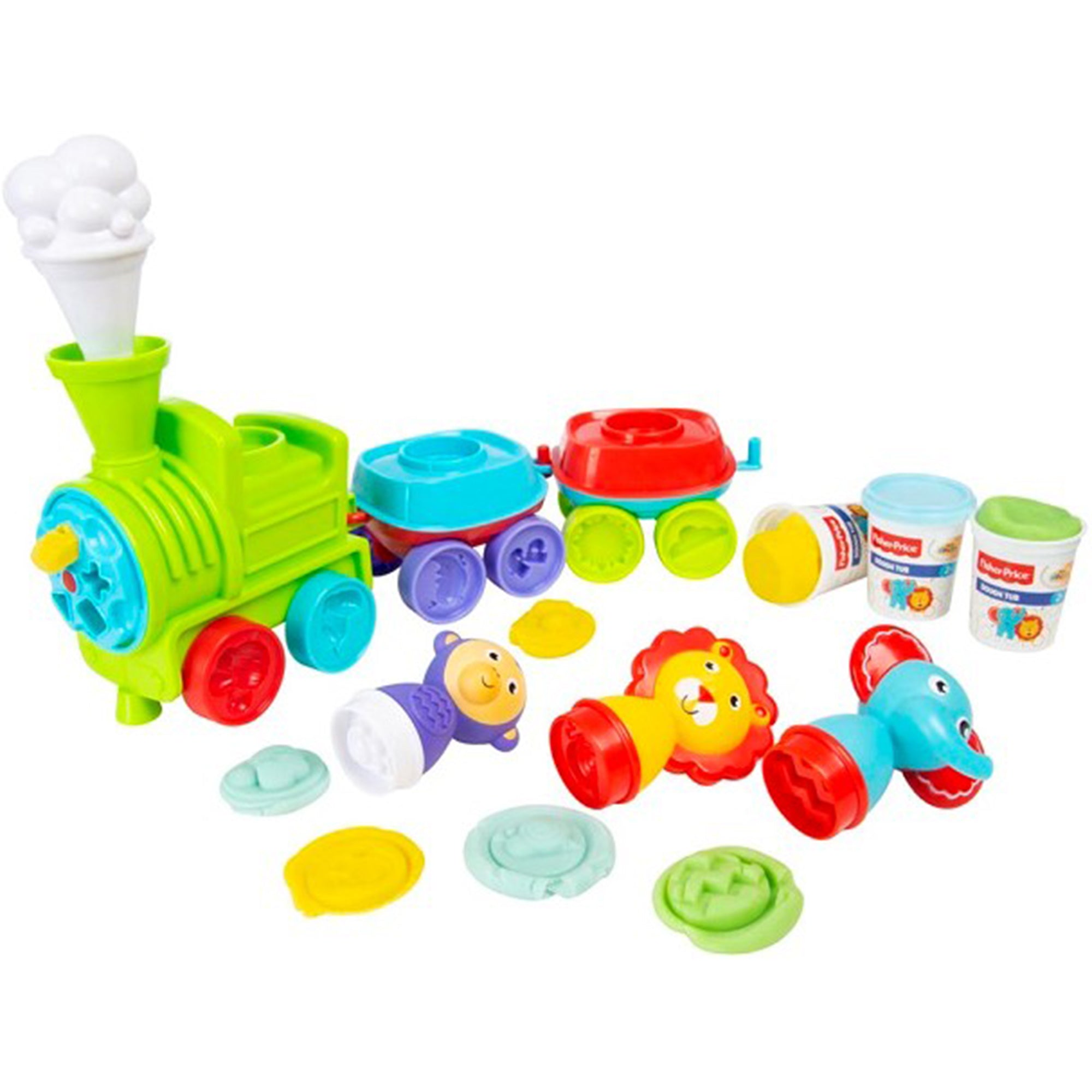 Giocattolo creativo per bambini Fisher-Price trenino formine e plastilina 2733