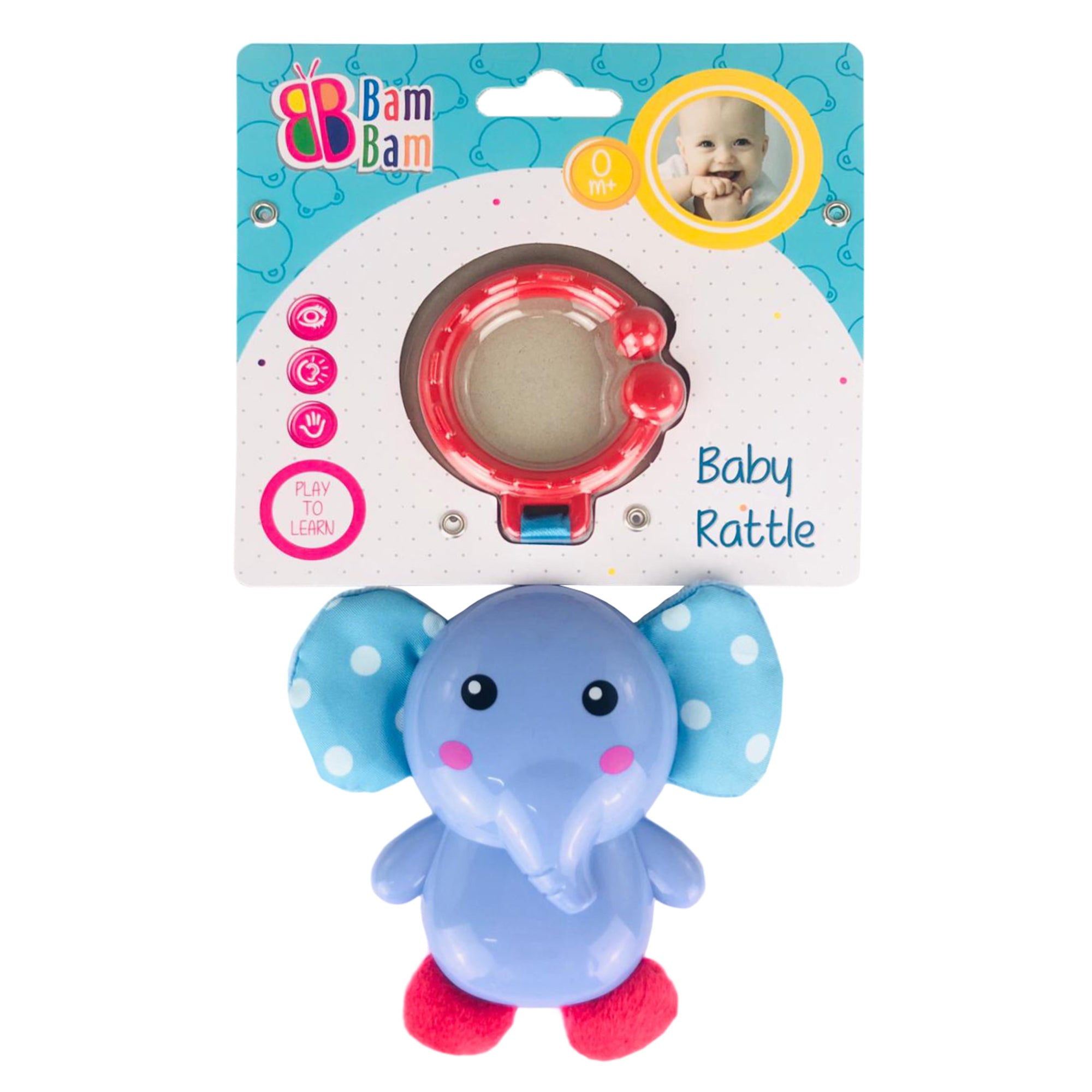 Giocattolo creativo per bambini neonato BamBam elefante sonaglio peluche 2848