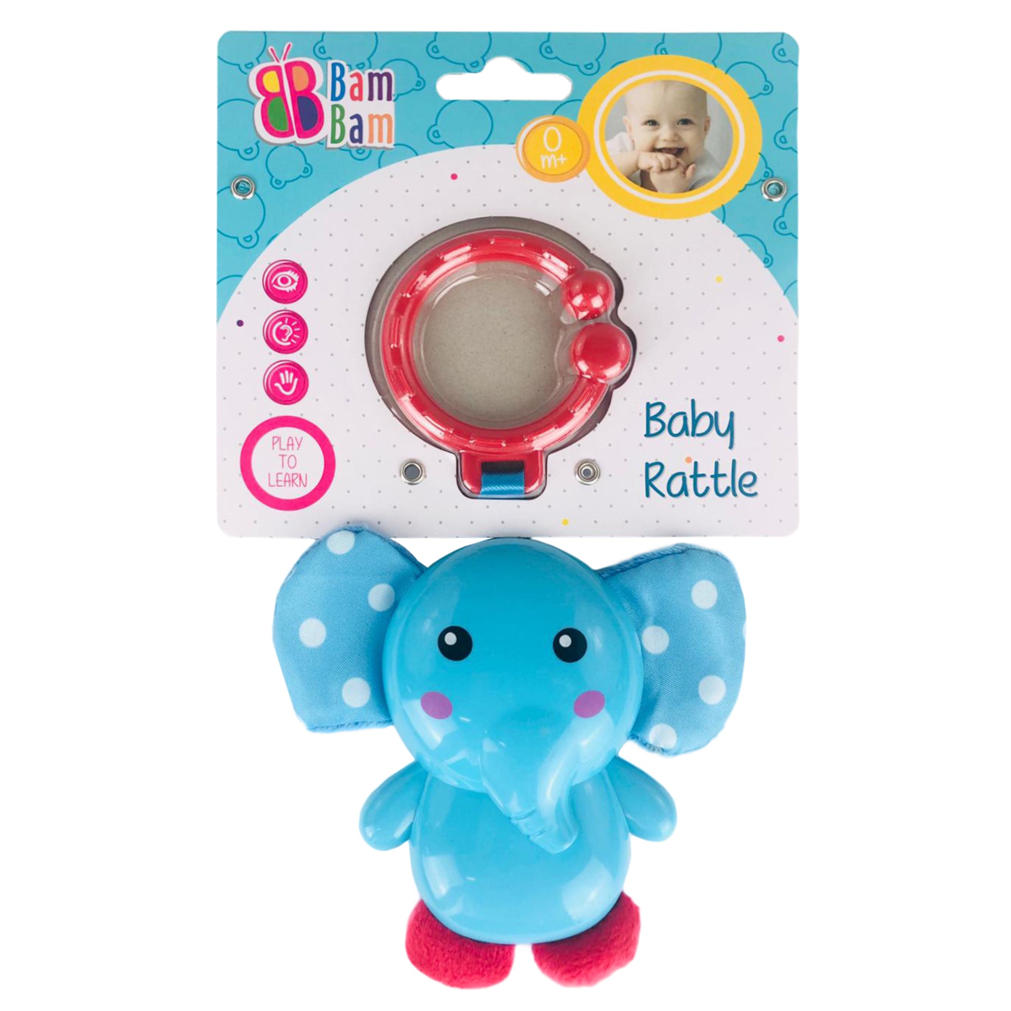 Giocattolo creativo per bambini neonato BamBam elefante sonaglio peluche 2848