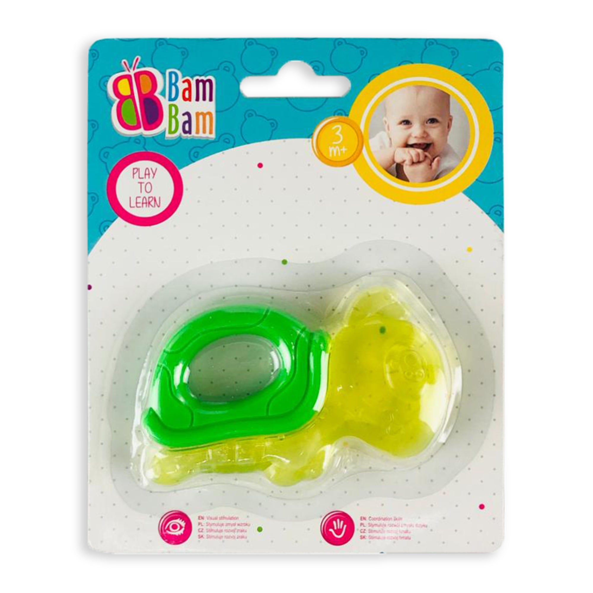 Gioco per neonato BamBam massaggiagengive dentaruolo forma di tartaruga 2850