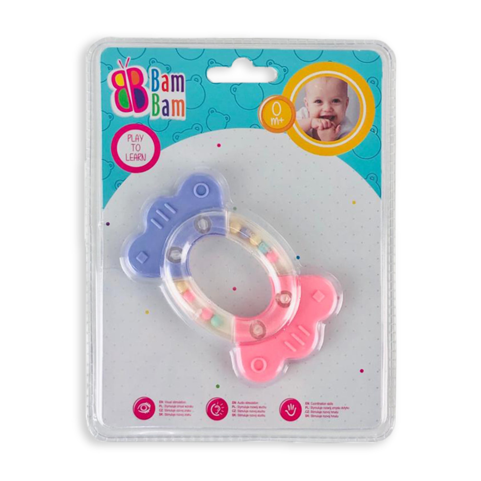 Giocattolo creativo per bambini neonato BamBam caramella sonaglio 2874