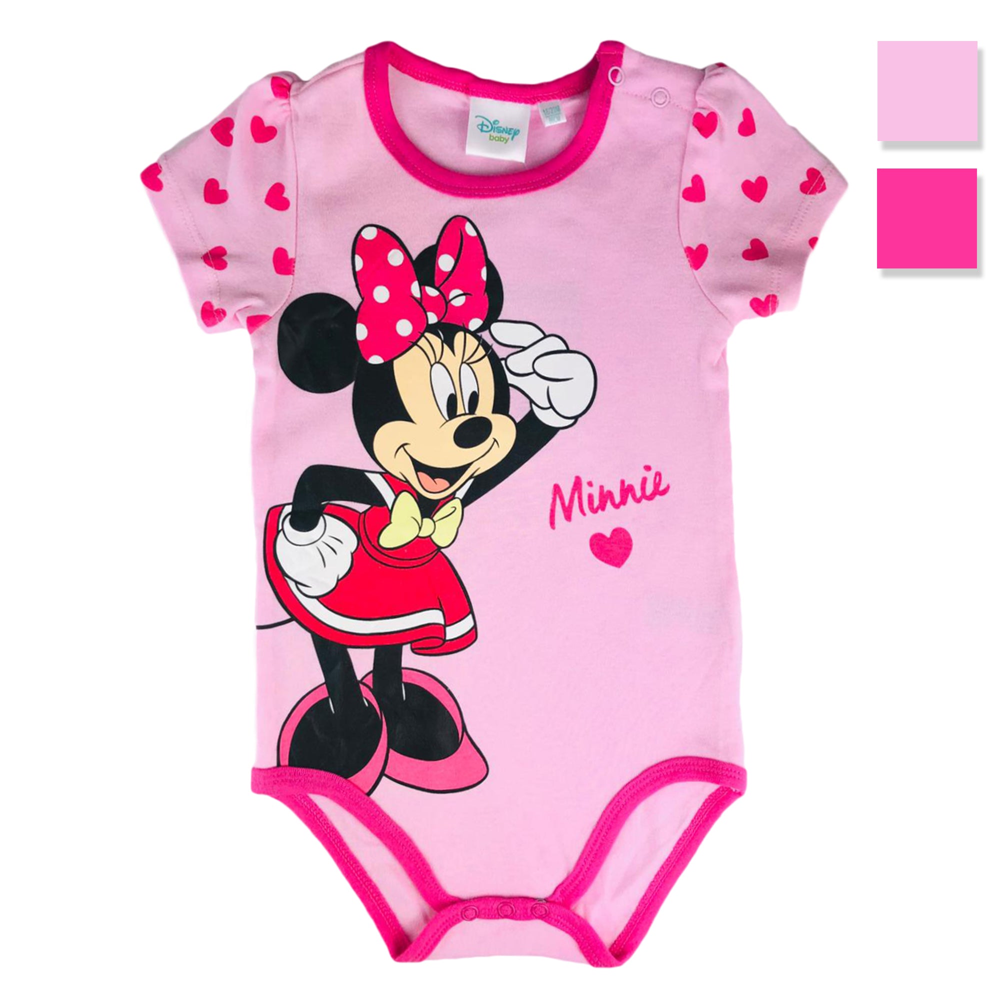 Body neonata manica corta Disney Baby tutina Minnie 2889