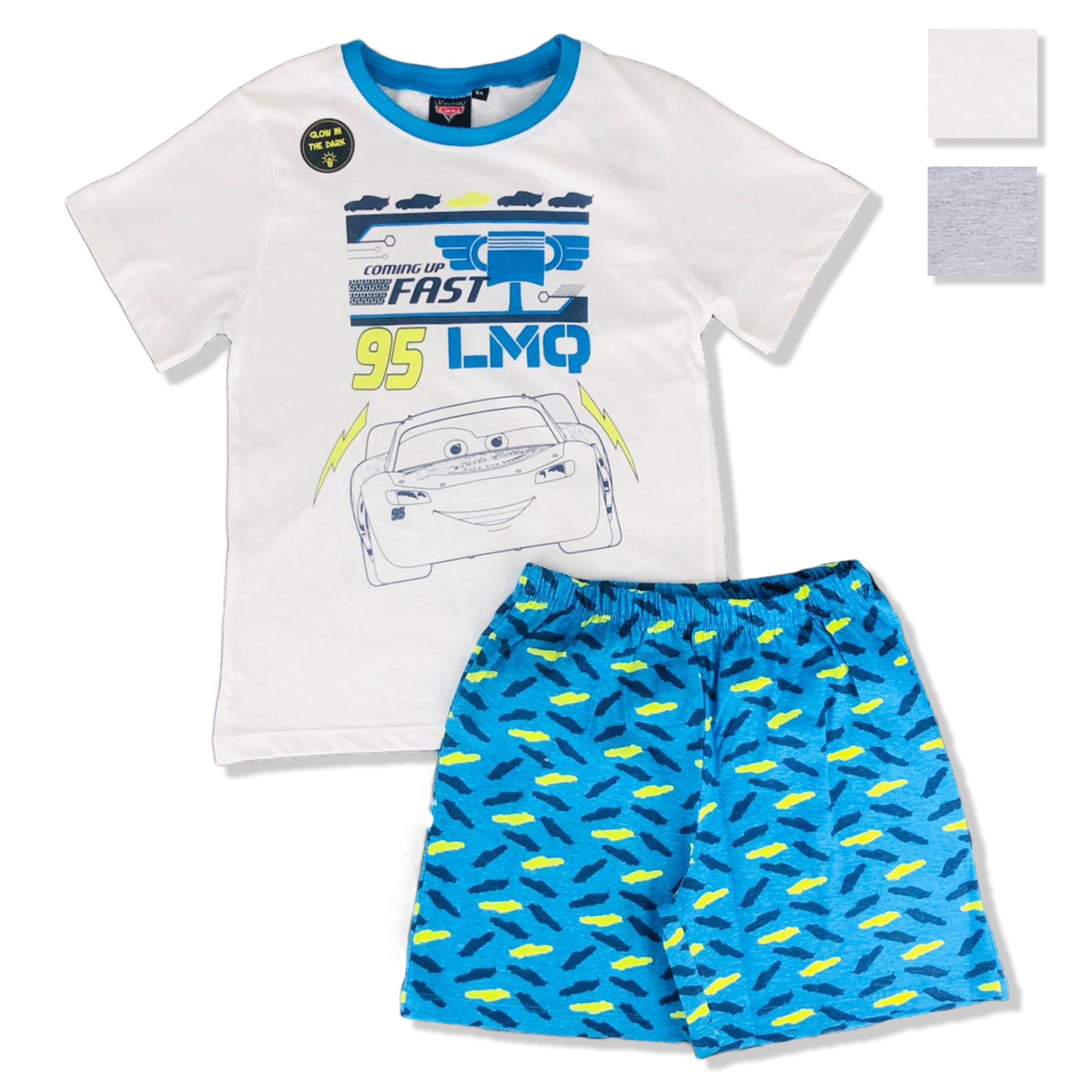 Pigiama corto bambino Disney Cars t-shirt e pantaloncino in cotone 2900