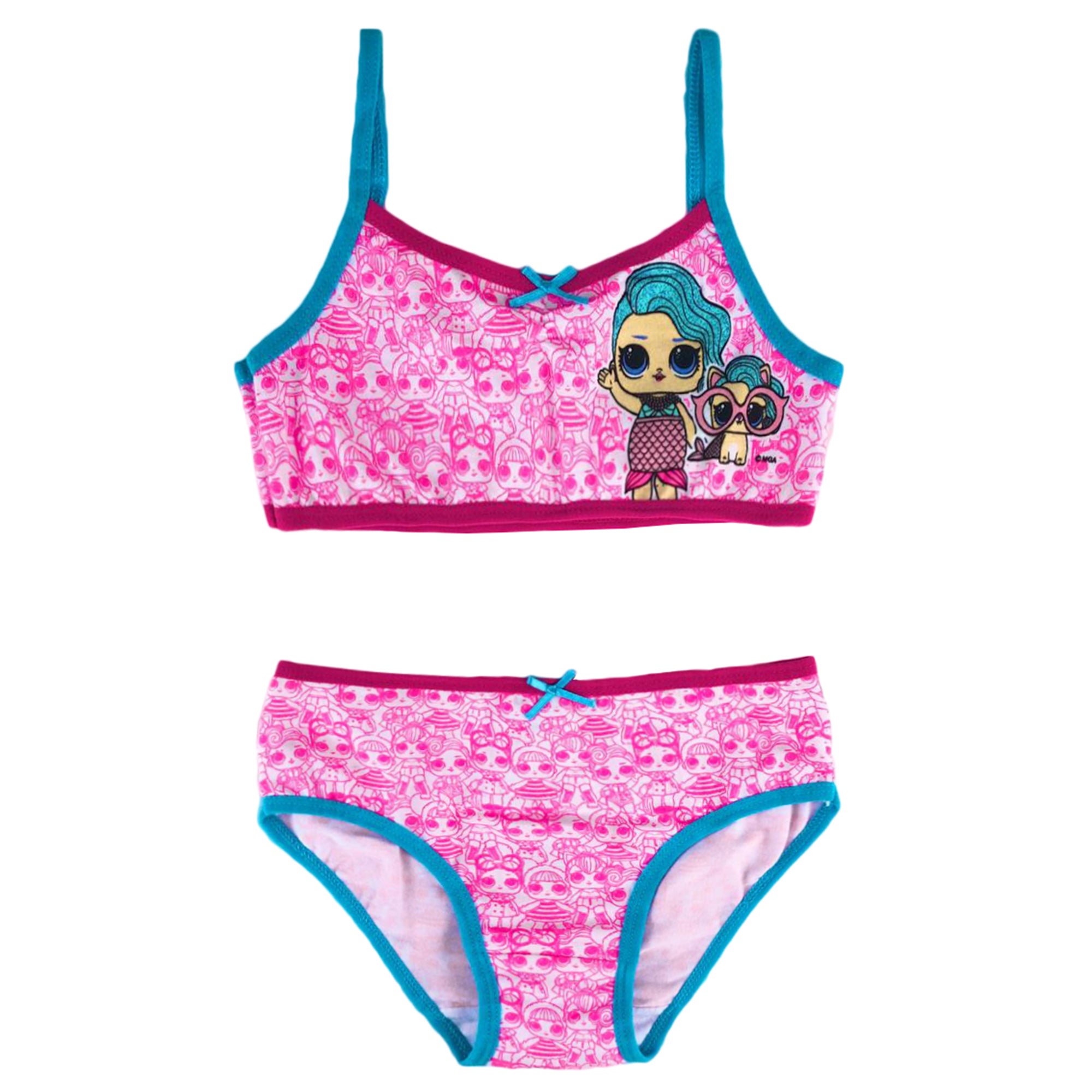 Pigiama bambina LOL Surprise completo canotta e mutandina estivo cotone 3141