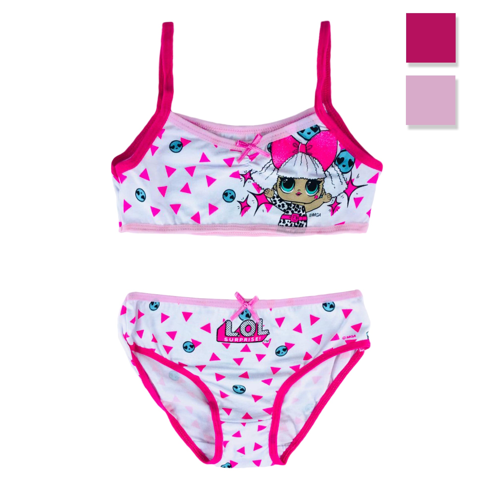 Pigiama bambina LOL Surprise completo canotta e mutandina estivo cotone 3141