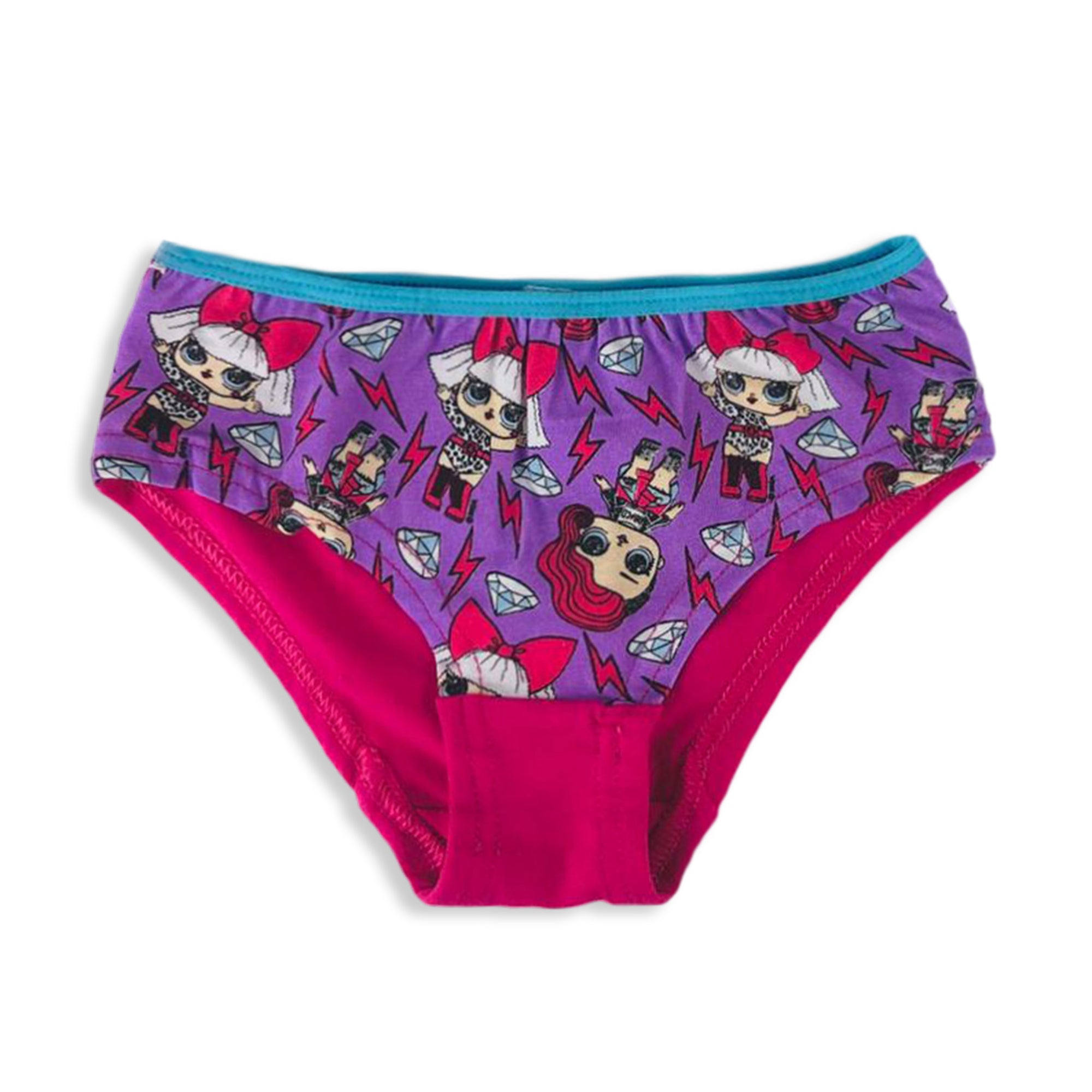 Slip 2 pezzi ufficiale LOL Surprise per bambina shorties mutandine intimo 3150