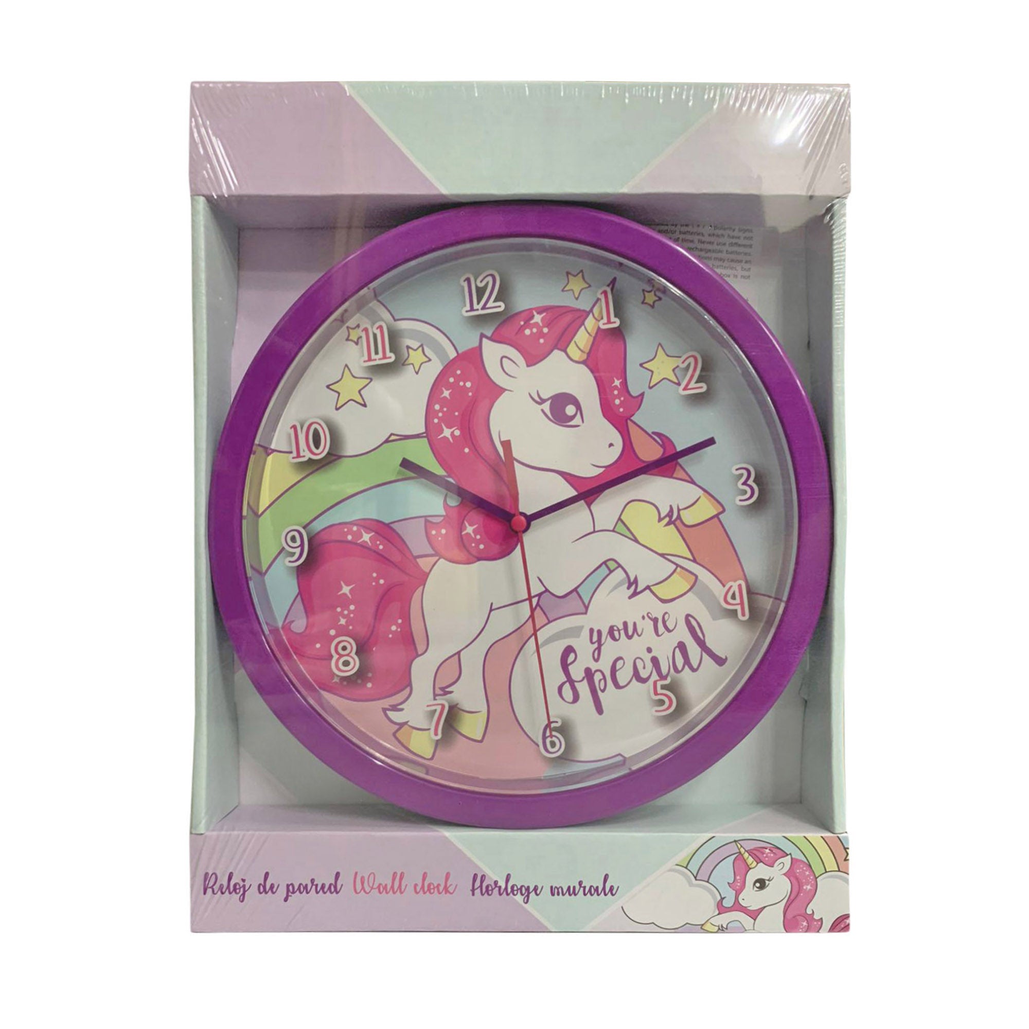 Orologio da parete ufficiale Special Unicorno per cameretta bambini 3239