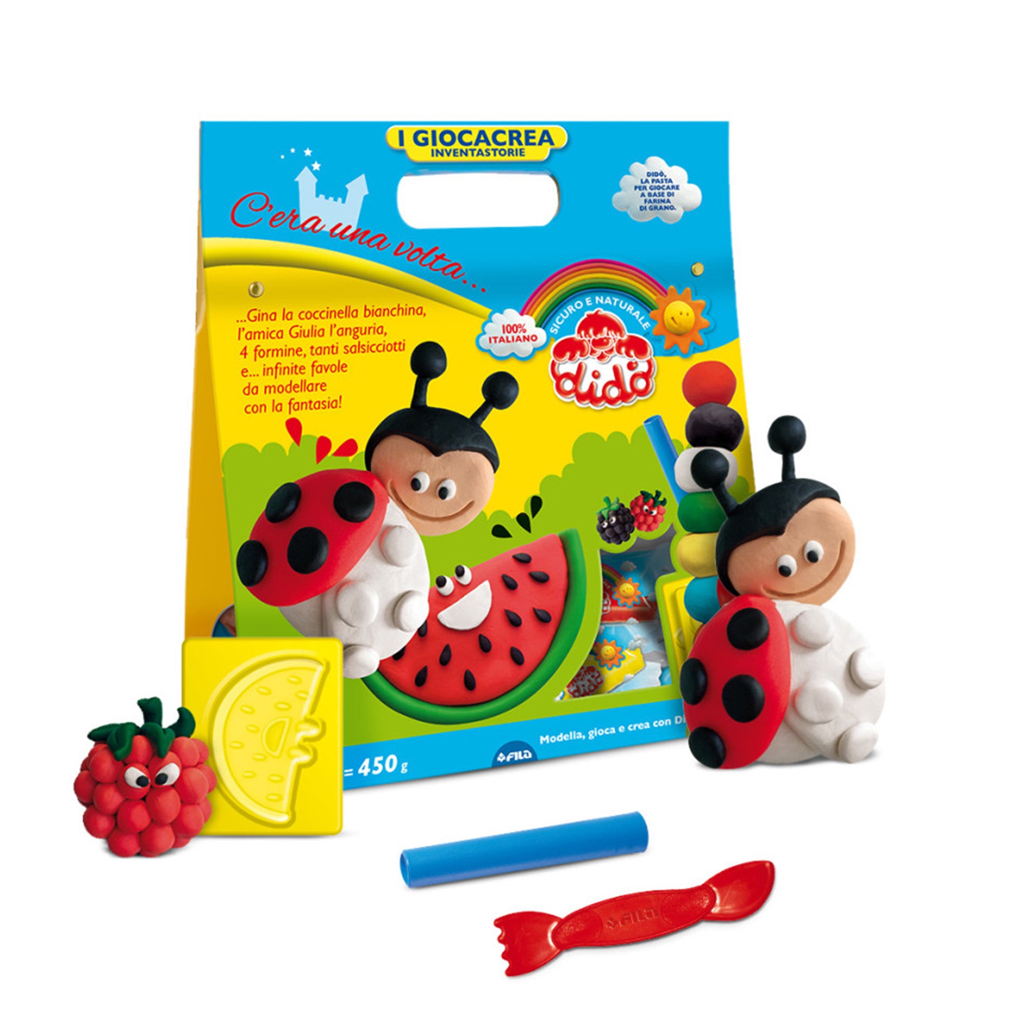 Plastilina Didò FILA bambini bustine pasta modellante colorata coccinelle 3273