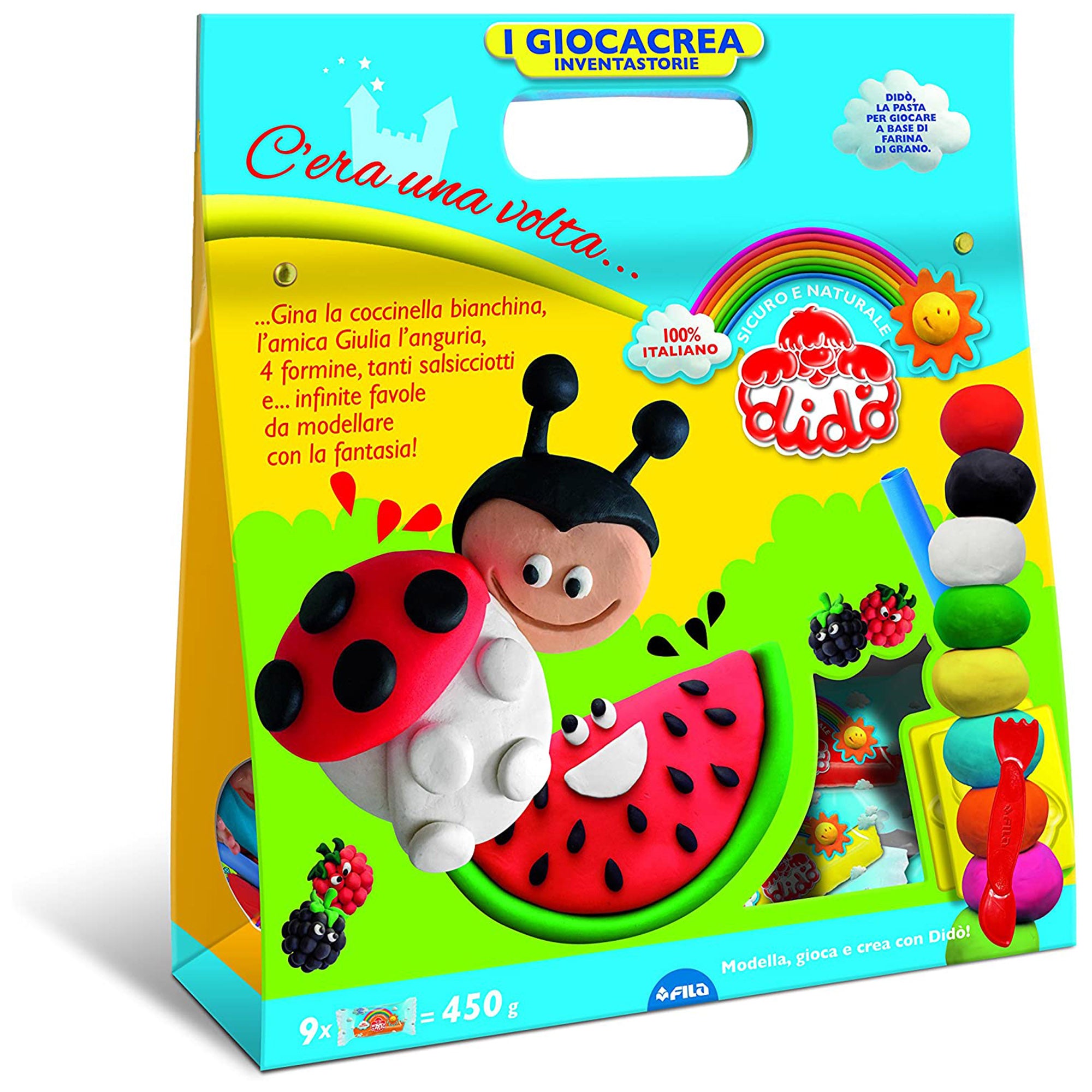 Plastilina Didò FILA bambini bustine pasta modellante colorata coccinelle 3273