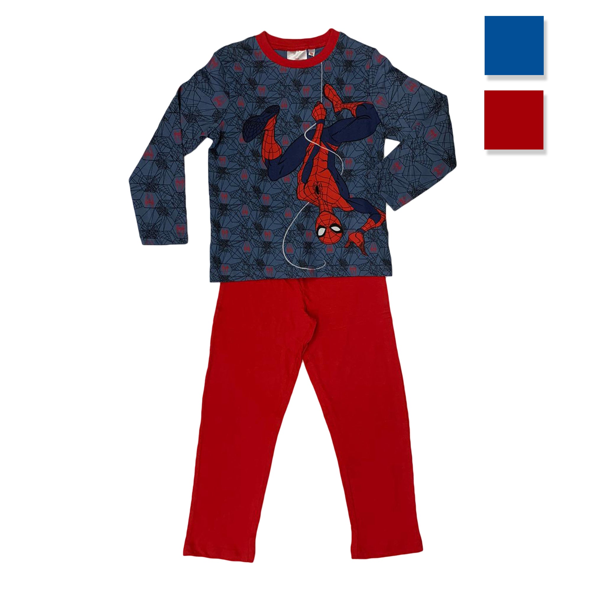 Pigiama ufficiale Marvel Spiderman maniche lunghe bambino 3316