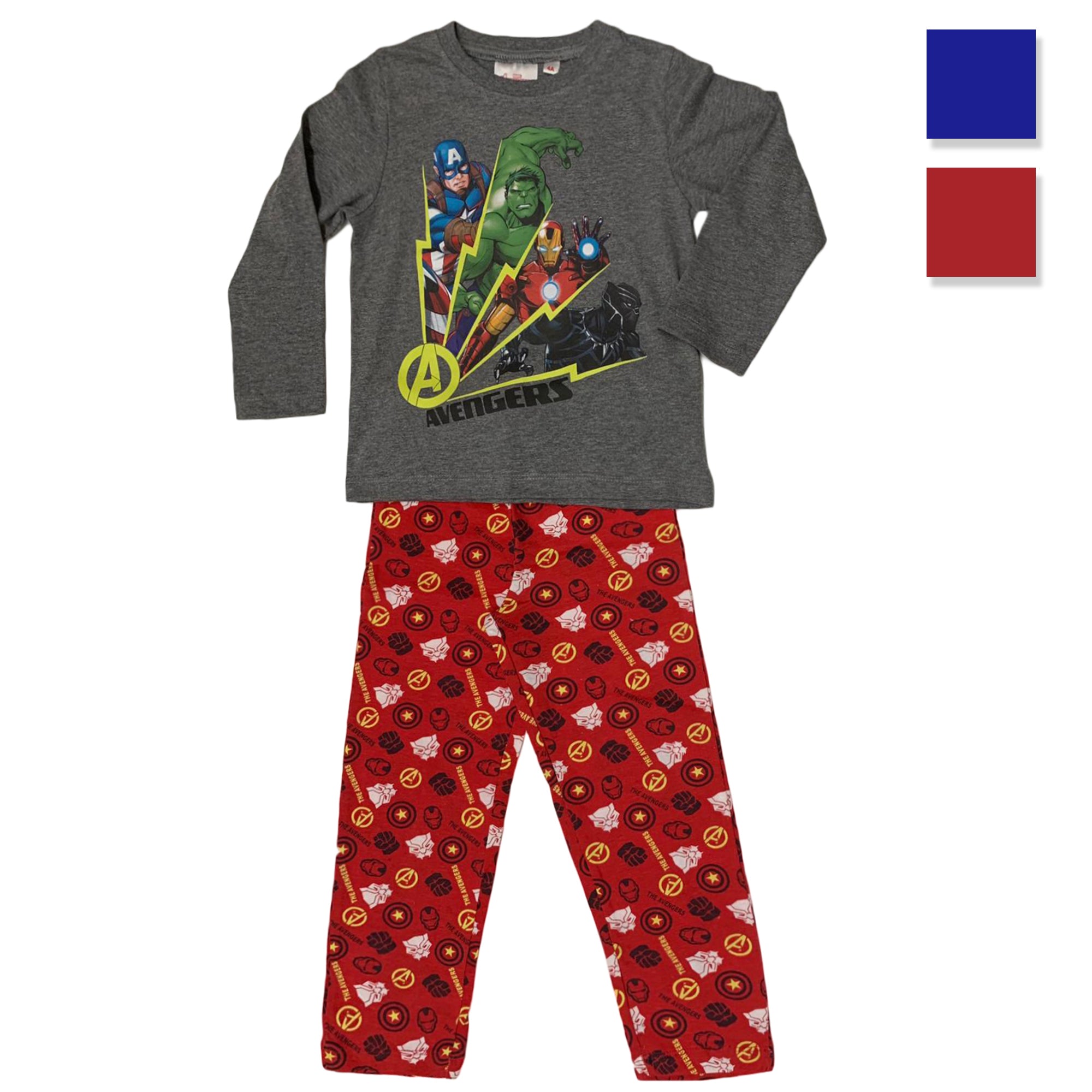 Pigiama ufficiale Marvel Avengers maniche lunghe bambino 3317