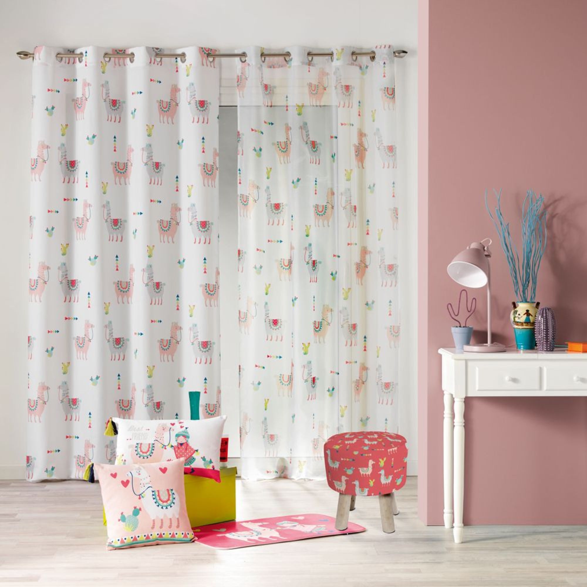 Tenda arredo 1 pannello con borchie Douceur d'Intérieur 140x260 cm 3345