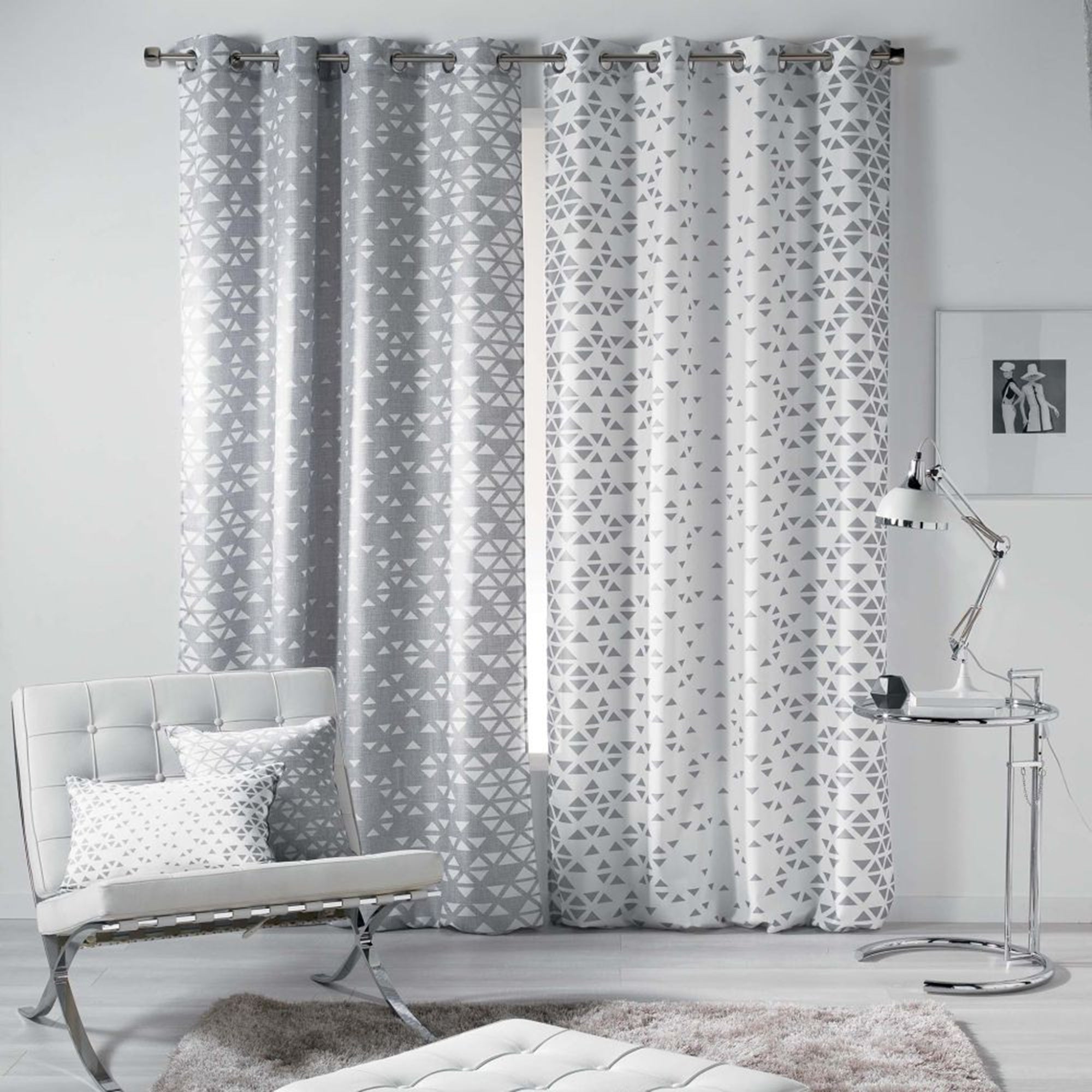 Tenda arredo 1 pannello con borchie Douceur d'Intérieur 140x260 cm 3348