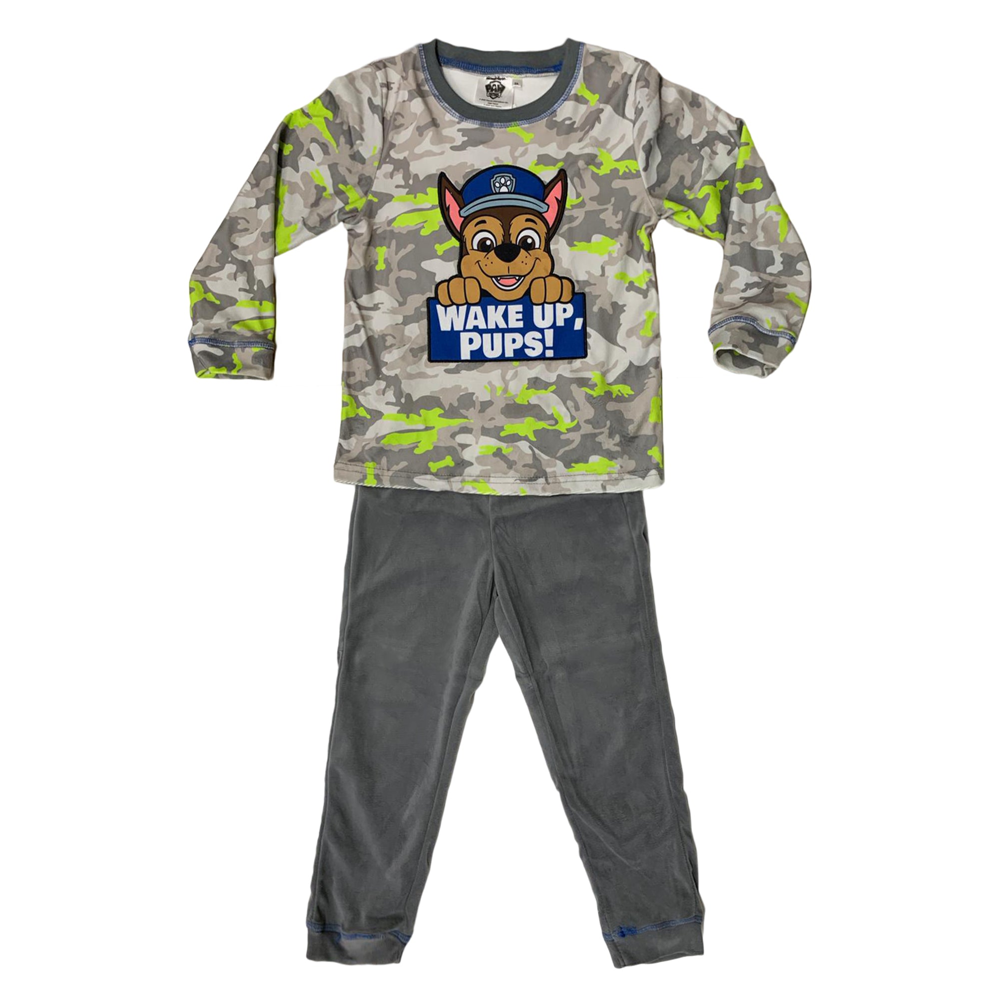 Pigiama ufficiale Paw Patrol in velluto maniche lunghe bambino 3433