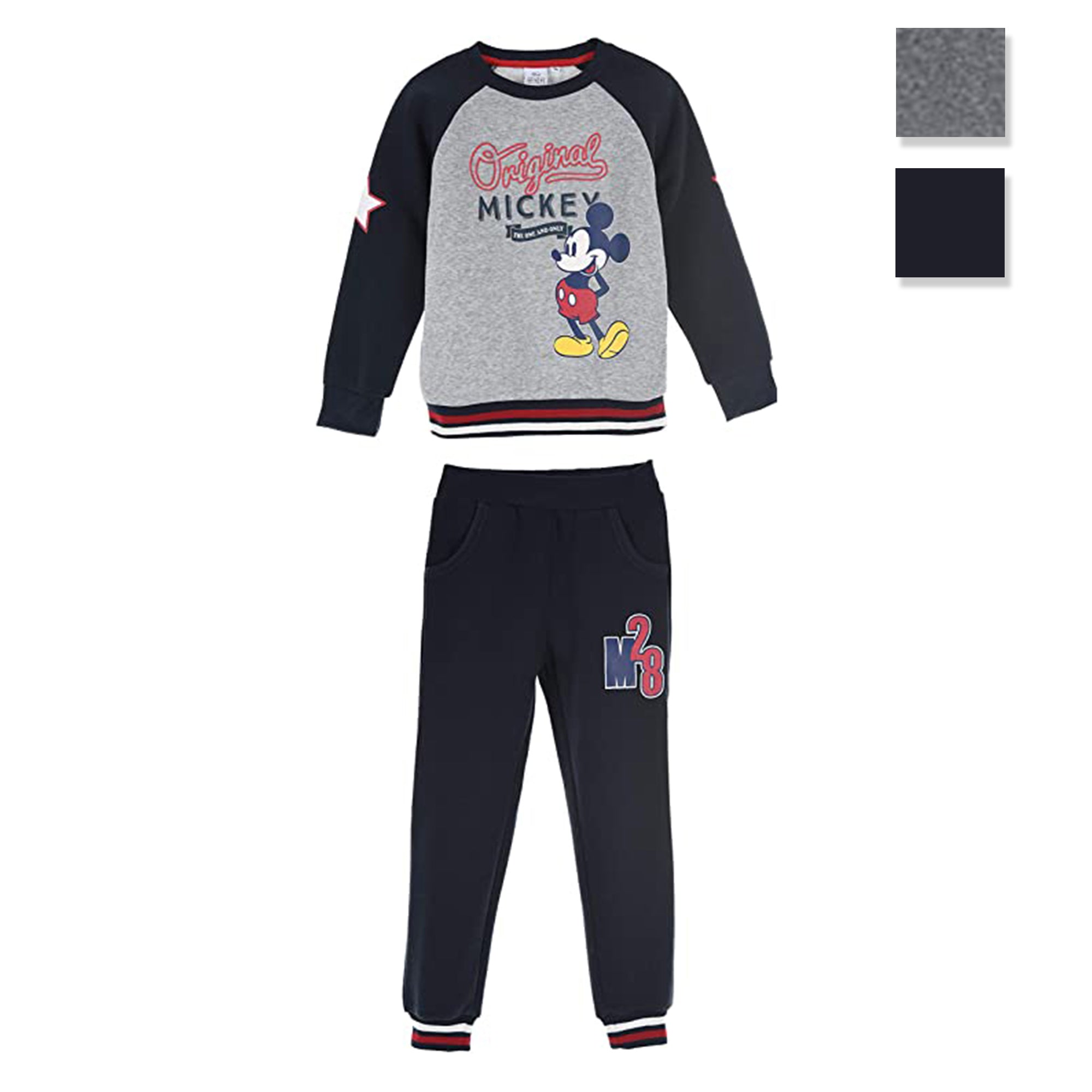 Tuta lunga per bimbo felpata Disney Mickey Mouse jogging bambino 3439