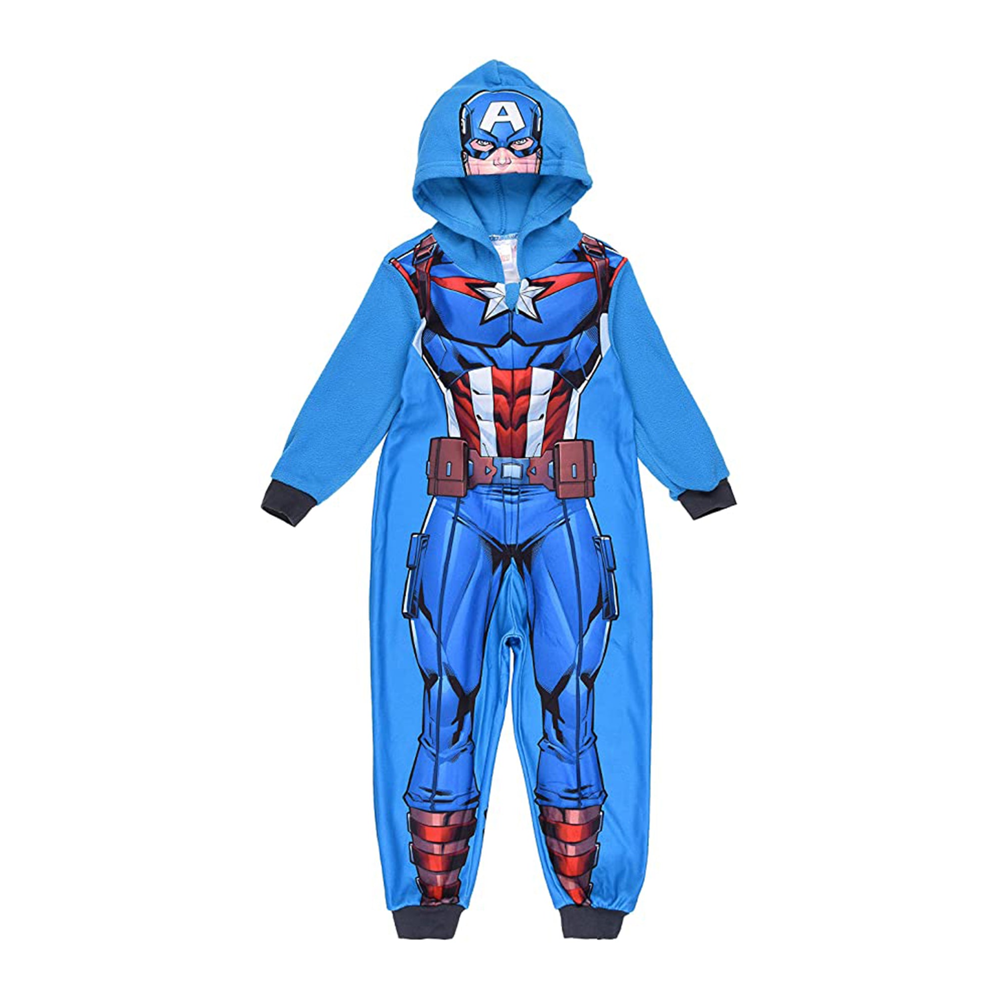 Pigiama un pezzo con cappuccio ufficiale Marvel Avengers bambino ragazzo 3442