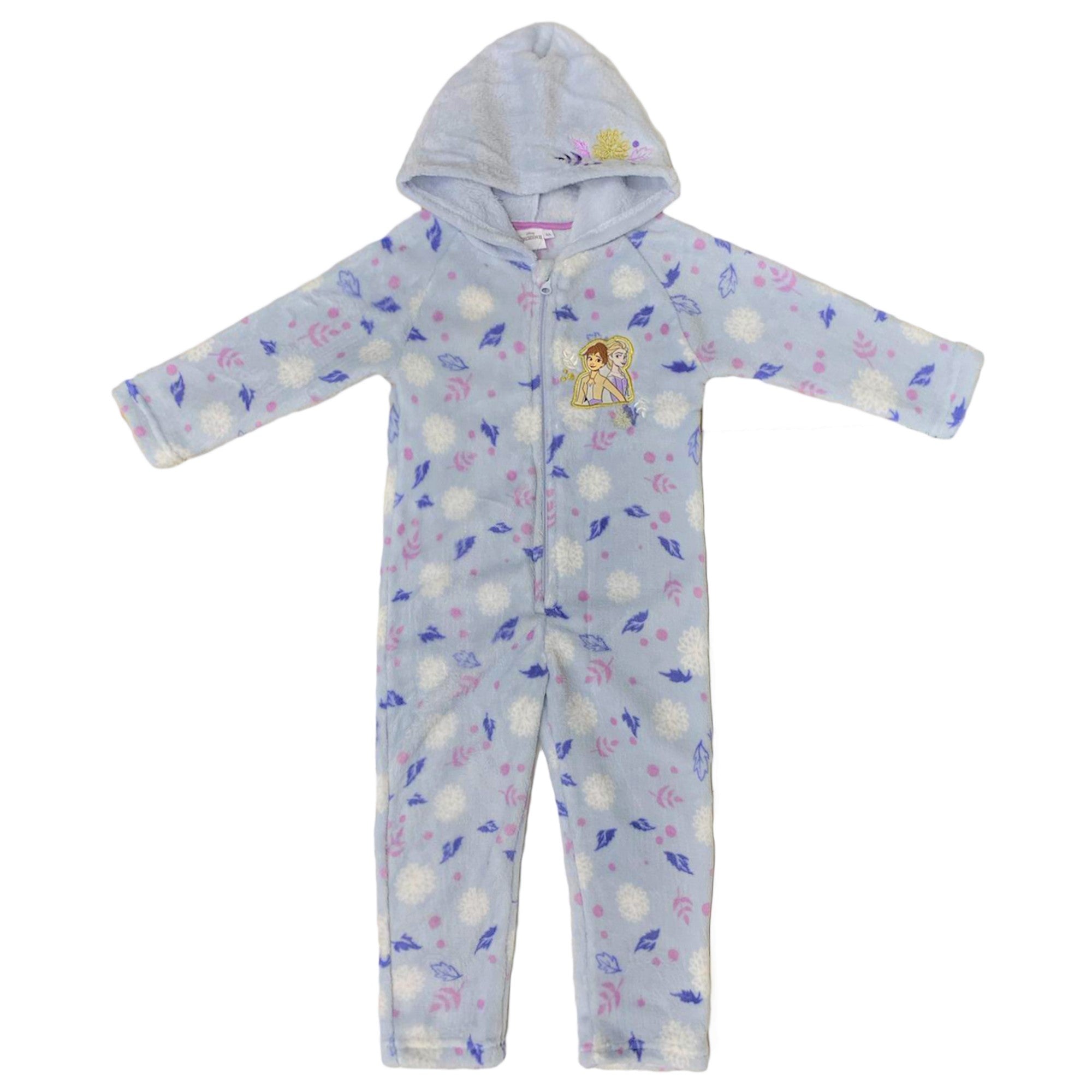 Pigiama un pezzo con cappuccio ufficiale Disney Frozen II bambina ragazza 3445