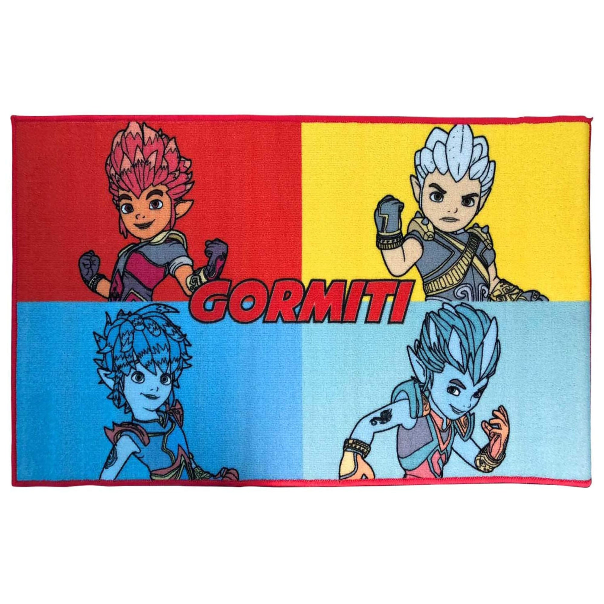 Tappeto antiscivolo cameretta bambini Gormiti Giochi preziosi 70x110 cm 3471