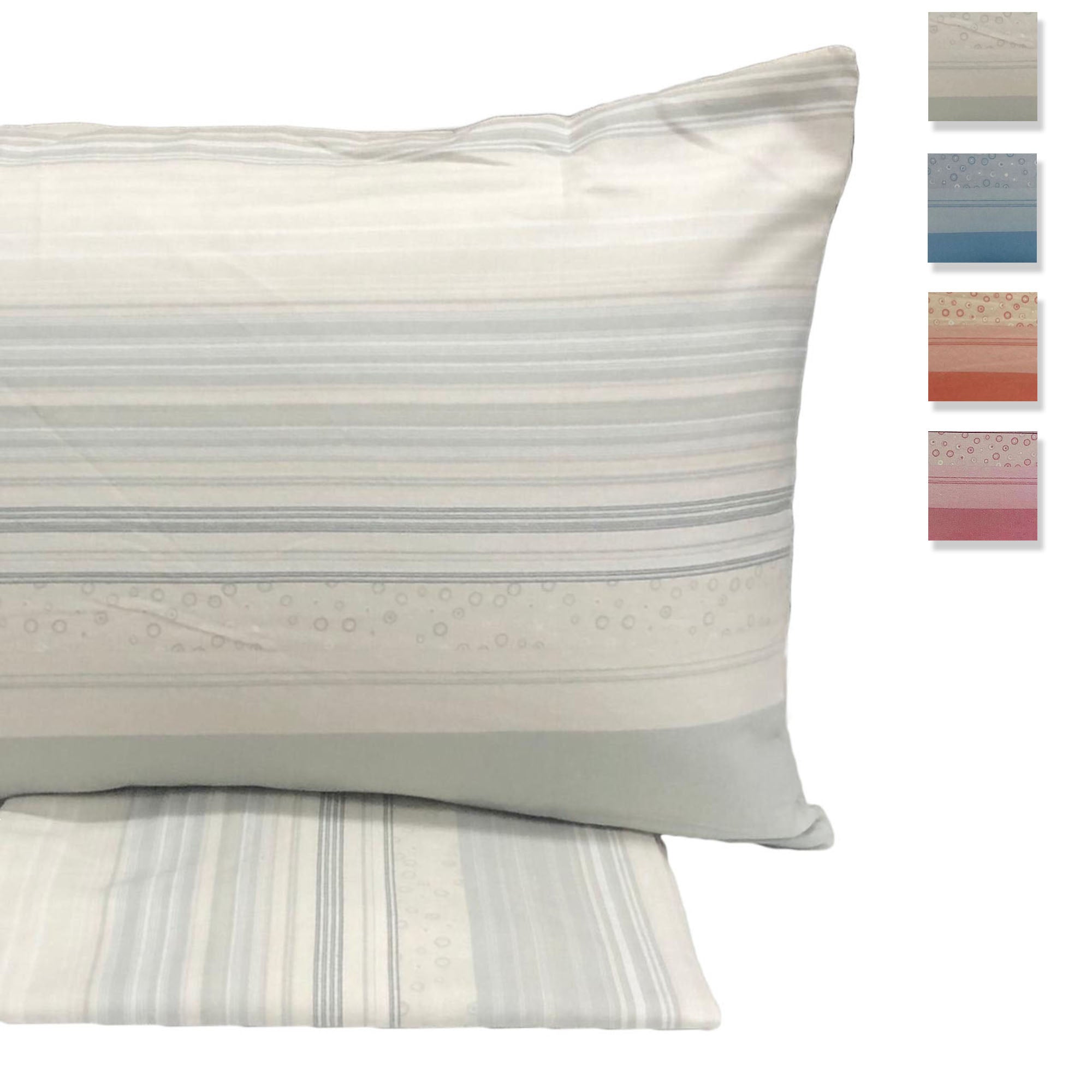 Completo lenzuola flanella Ambrosiana stampato letto singolo maxi 1 piazza 3499