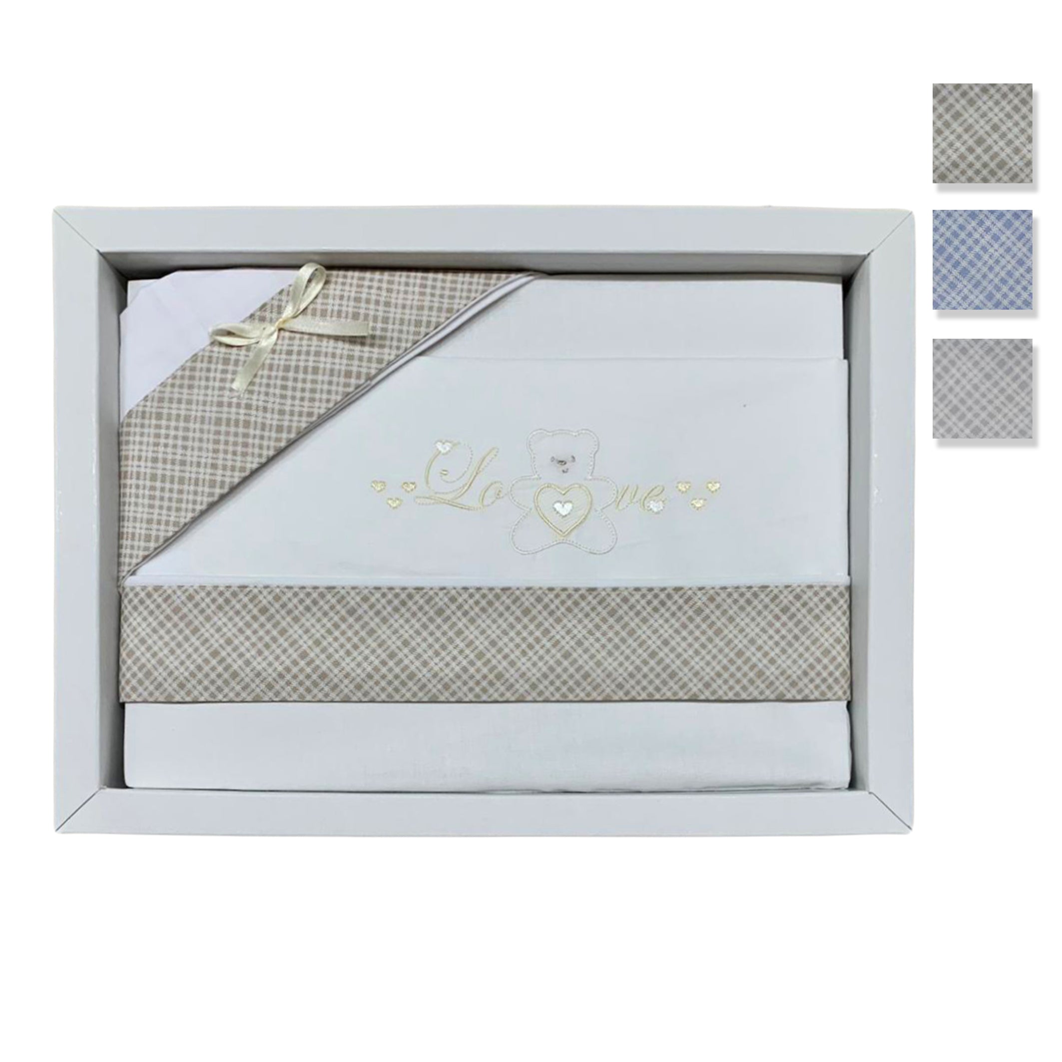 Coordinato maxi culla next to me Nazareno Gabrielli neonato set 3 pezzi 3510