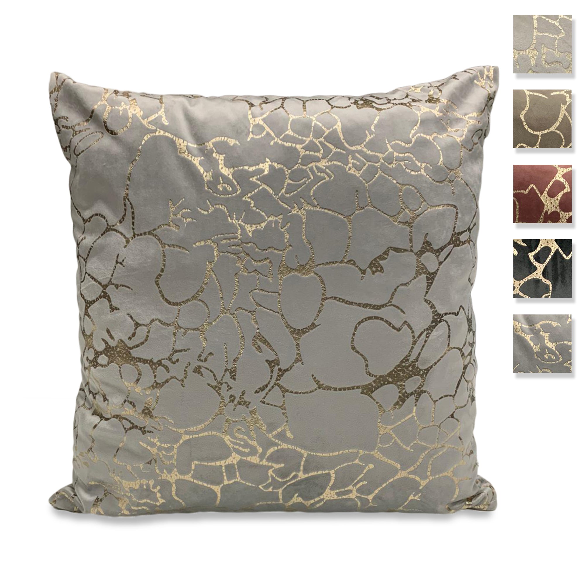 Cuscino arredo in velvet divano 50x50 cm Nausikaa arredamento casa 3568