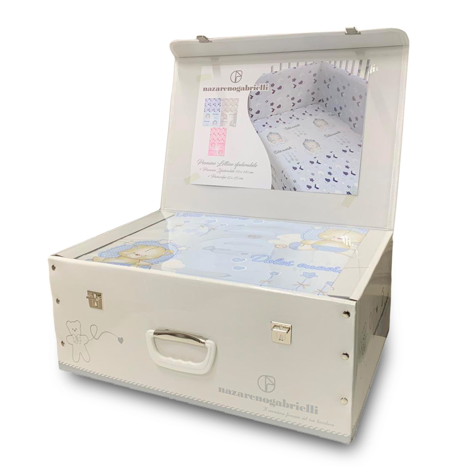 Trapunta invernale piumone lettino Nazareno Gabrielli per culla + paraurti 3784