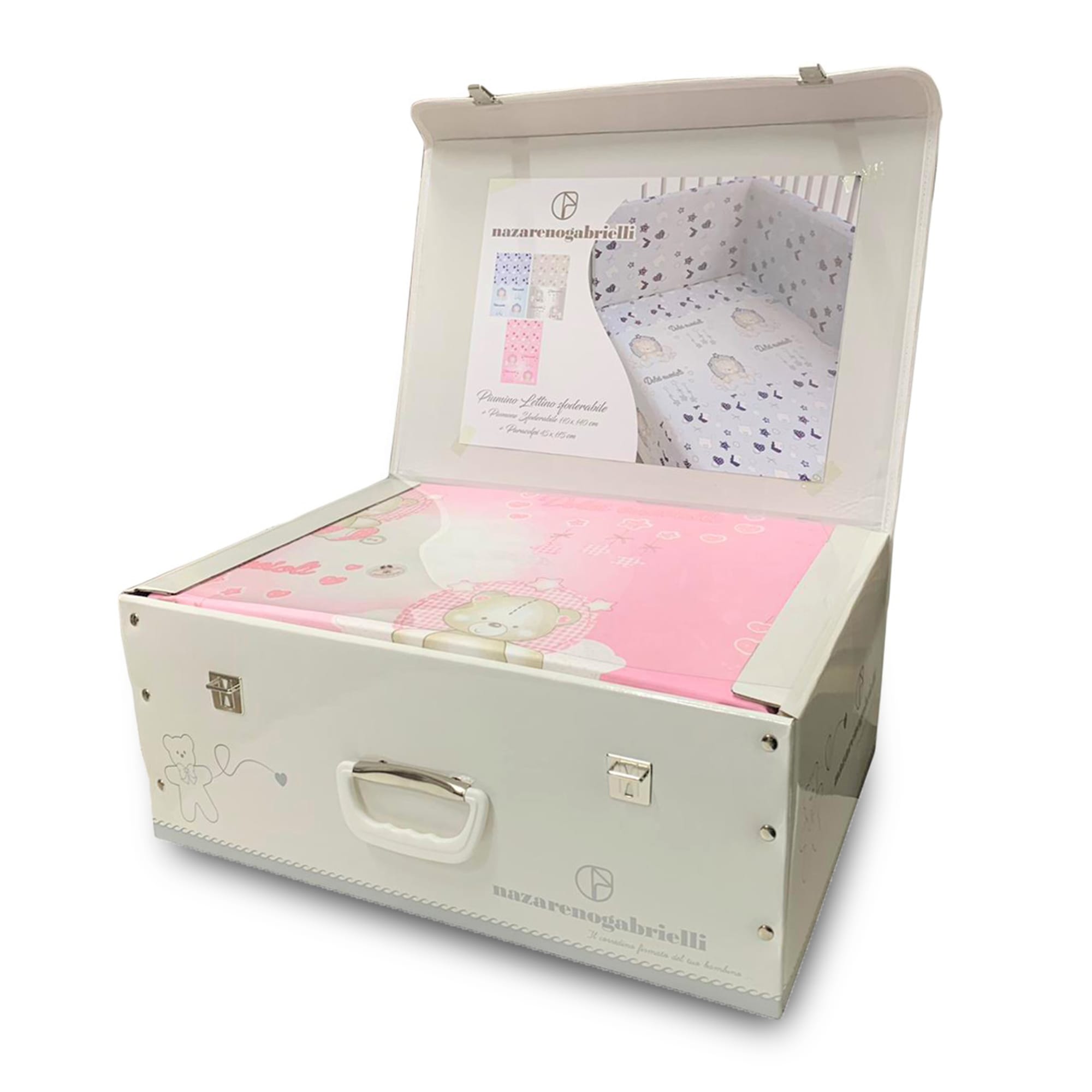 Trapunta invernale piumone lettino Nazareno Gabrielli per culla + paraurti 3785