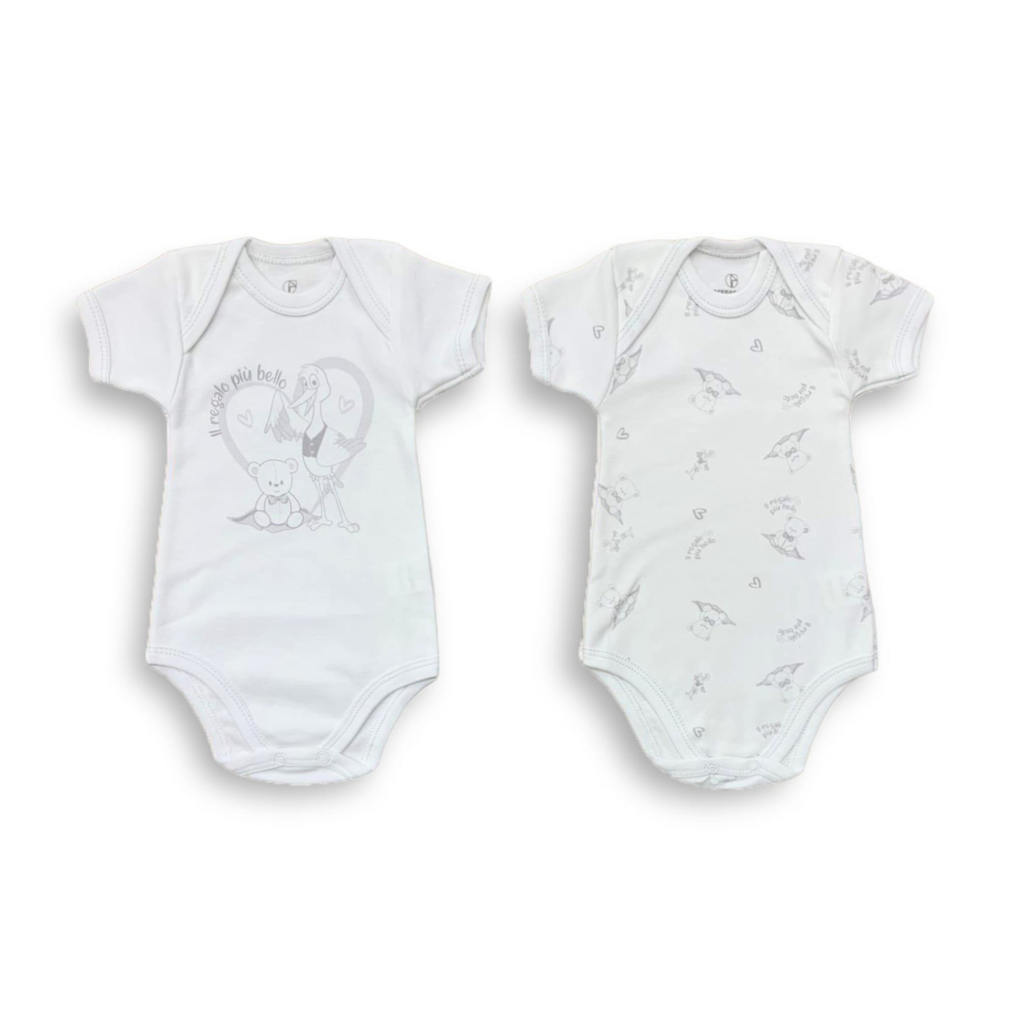Warm cotton baby American bodysuit with short sleeves Nazareno Gabriel