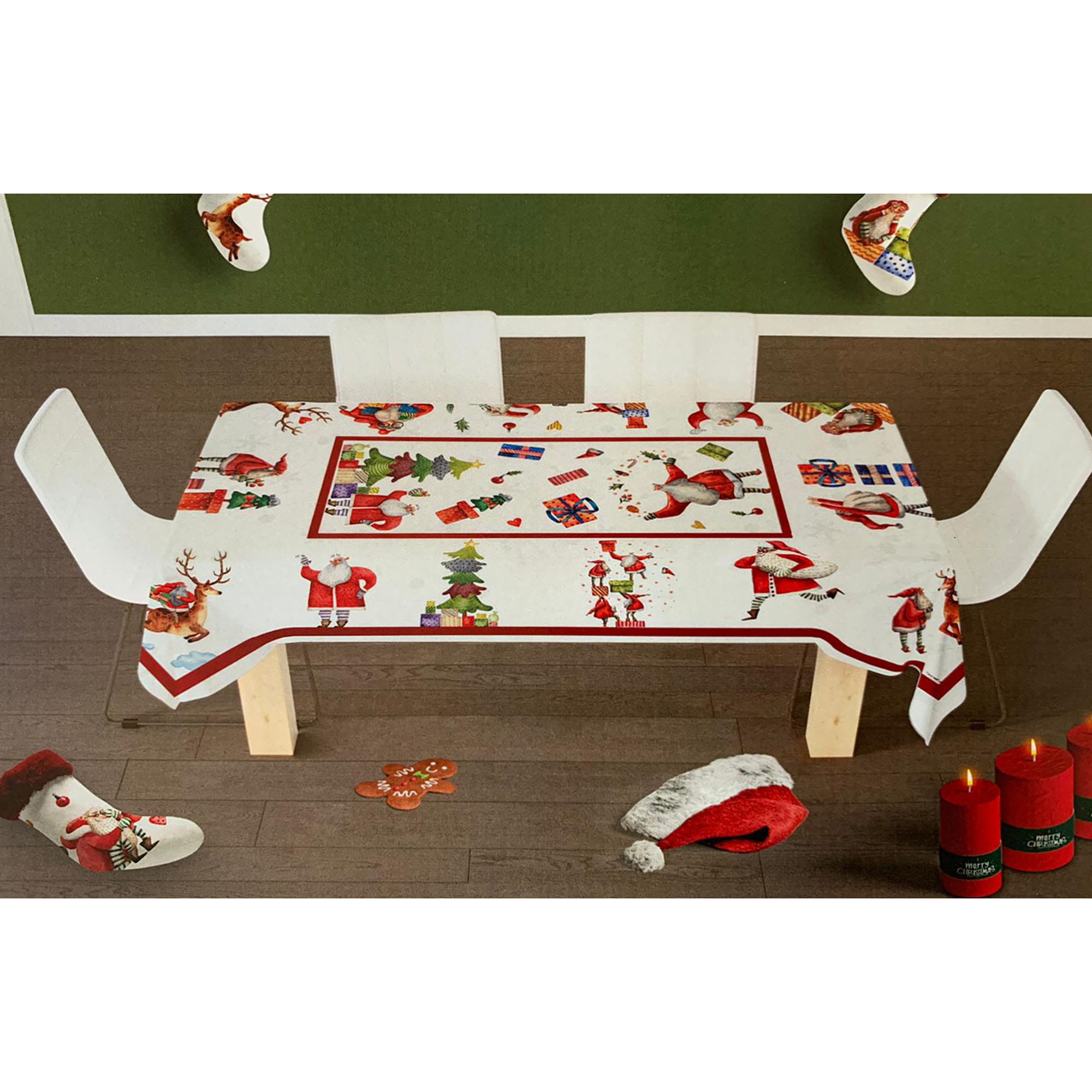 Tovaglia natalizia I Love Sleeping 12 posti tavola rettangolare stampata 3828