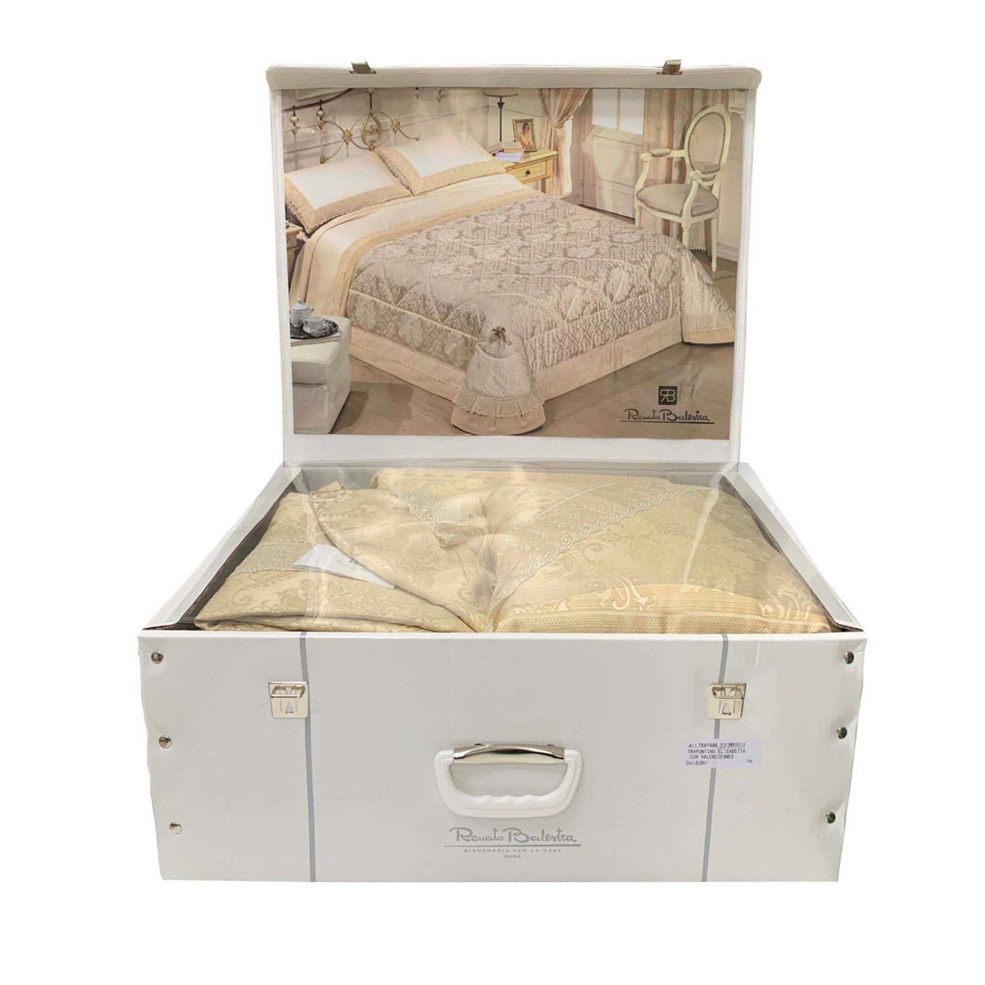 Trapuntino primaverile letto matrimoniale Renato Balestra Macramè Pizzo 3961