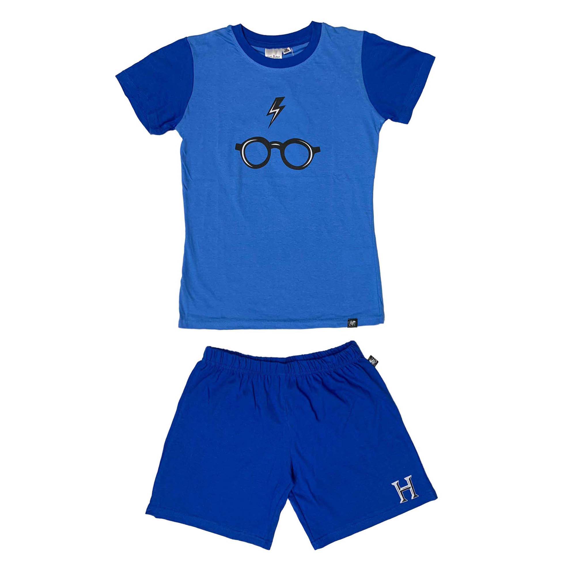Pigiama corto bambino Harry Potter t-shirt e pantaloncino in cotone 3989