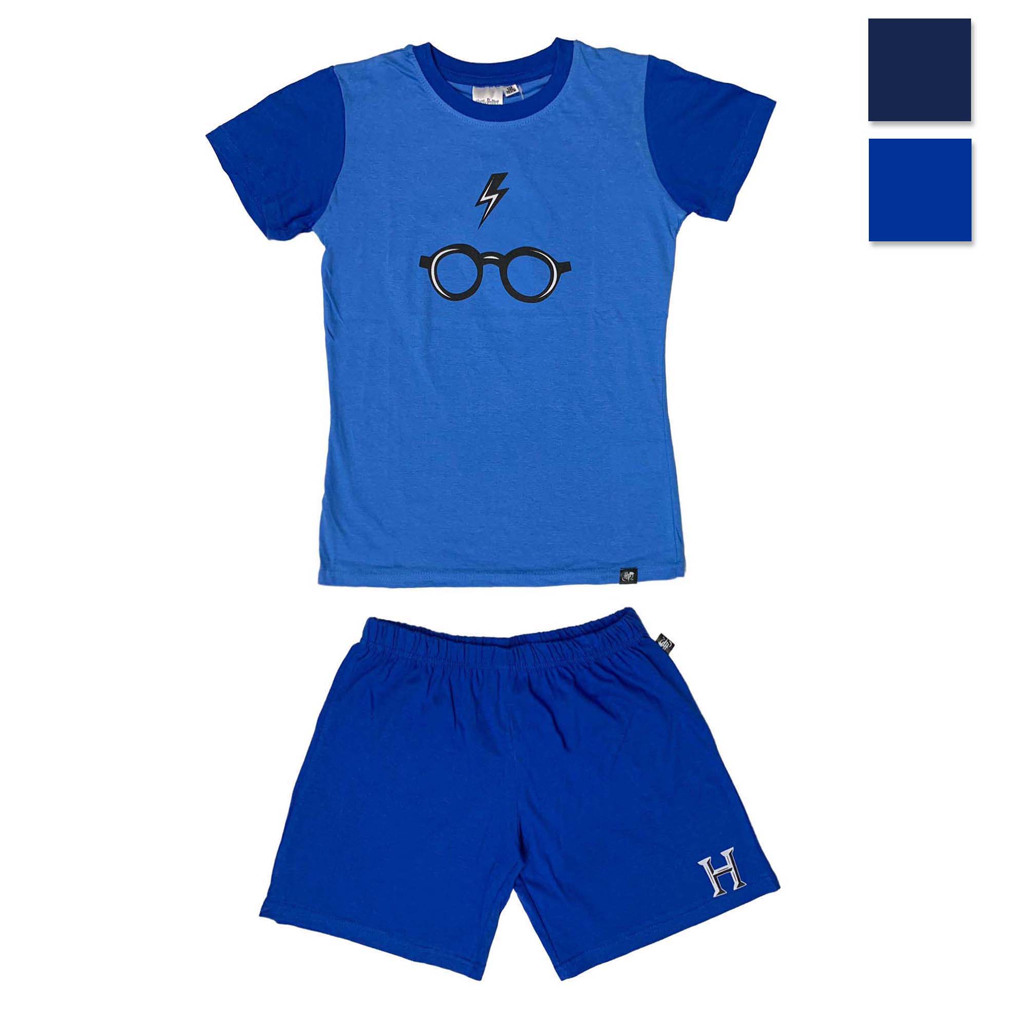 Pigiama corto bambino Harry Potter t-shirt e pantaloncino in cotone 3989